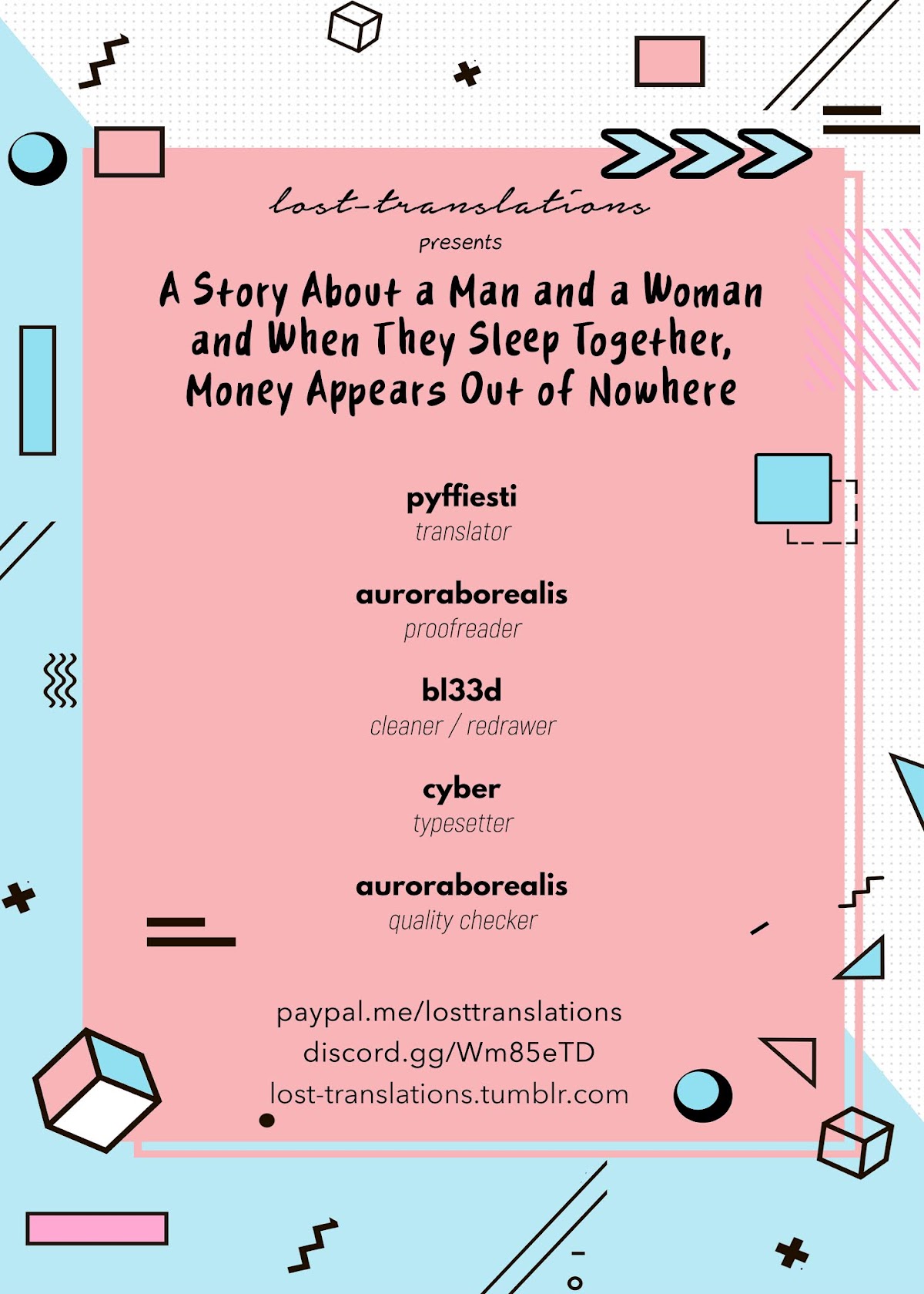 A Story About a Man and a Woman and When They Sleep Together, Money Appears Out of Nowhere Chapter 9 page 1 - Chapter 9