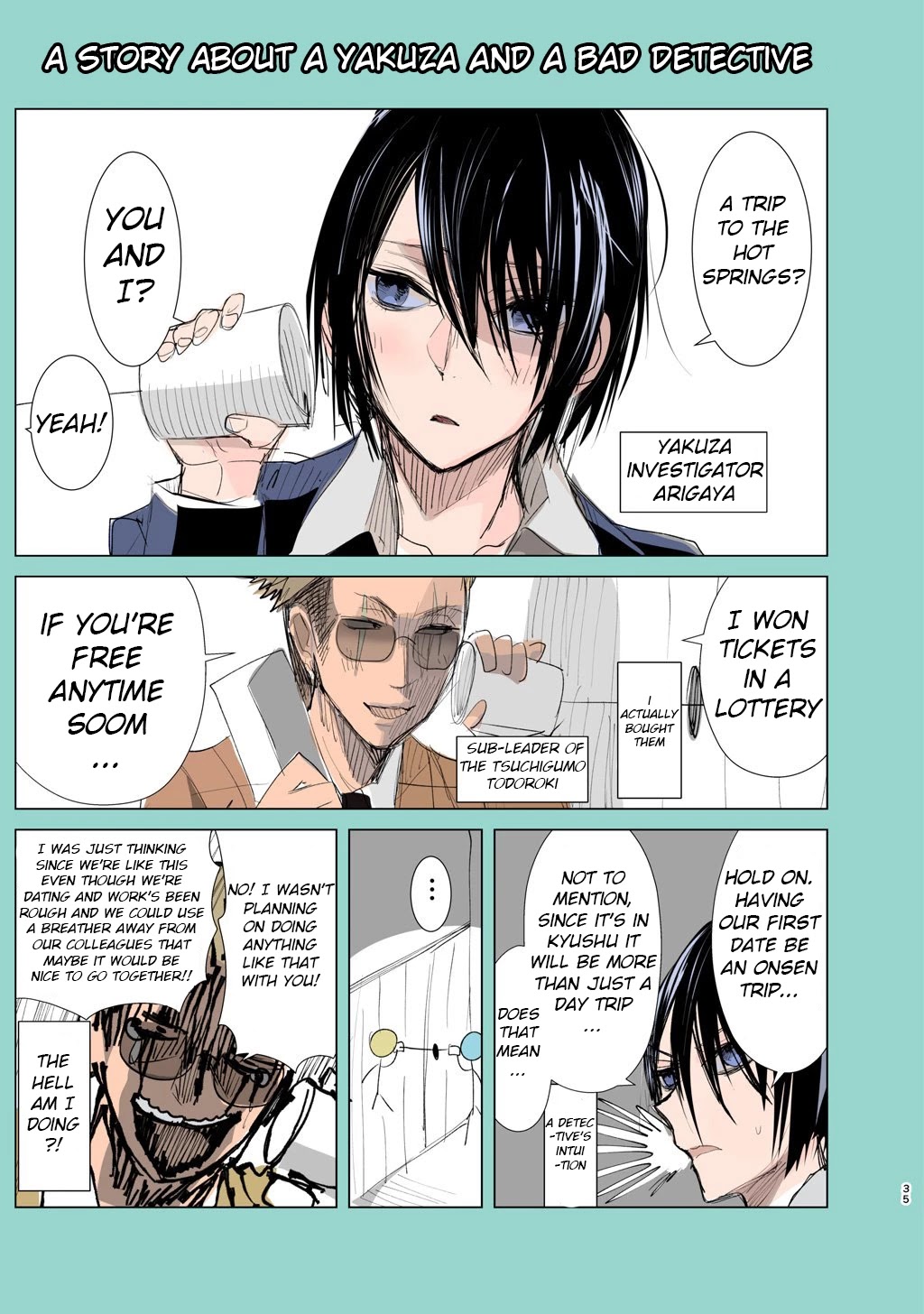 A Story About a Yakuza and a Bad Detective Chapter 5.5 page 1 - Chapter 5.5: The Tale Of The Onsen Trip