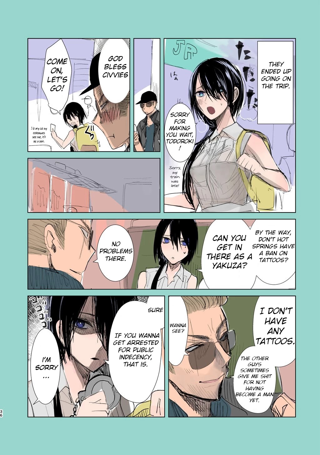 A Story About a Yakuza and a Bad Detective Chapter 5.5 page 2 - Chapter 5.5: The Tale Of The Onsen Trip