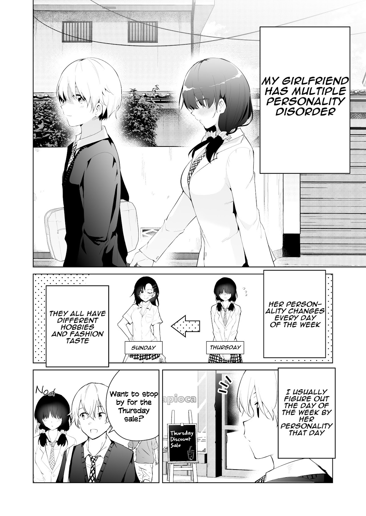 A Story about my girlfriend changing her personalities everyday Chapter 3 page 1 - Chapter 3