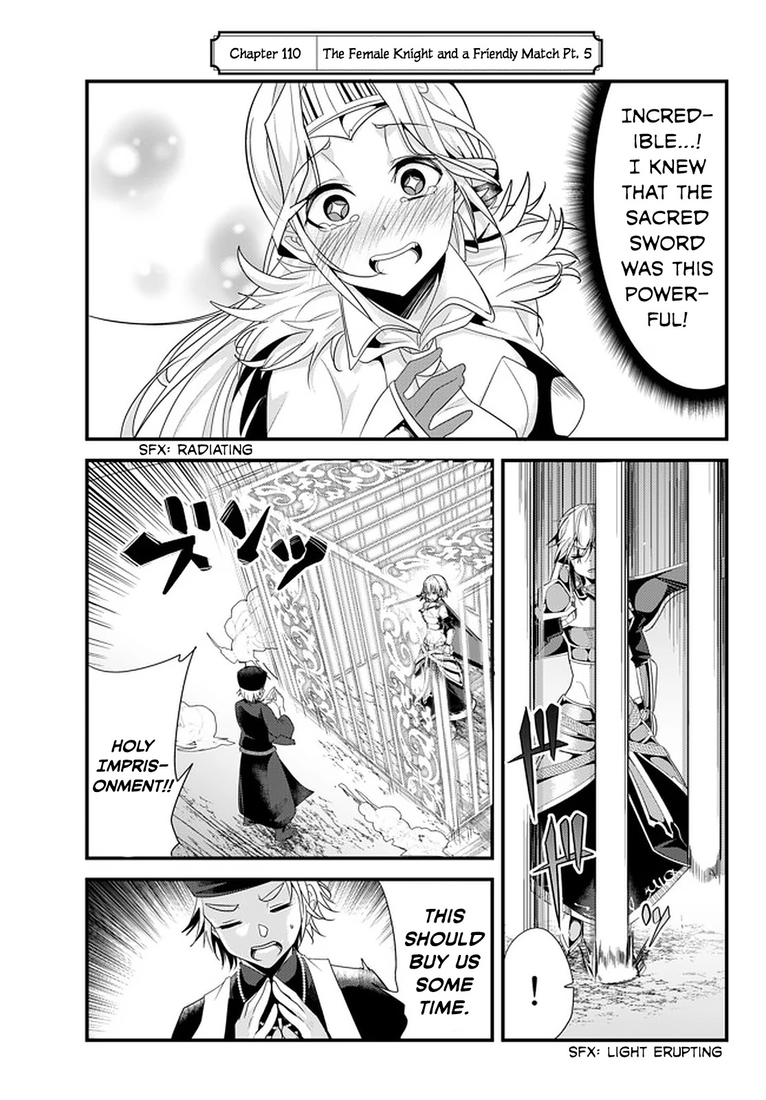A Story About Treating a Female Knight Who Has Never Been Treated as a Woman as a Woman Chapter 110 page 1 - Chapter 110: The Female Knight and a Friendly Match Pt.5