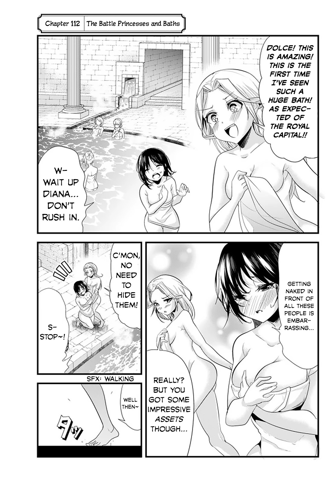 A Story About Treating a Female Knight Who Has Never Been Treated as a Woman as a Woman Chapter 112 page 1 - Chapter 112: The Battle Princesses and Baths