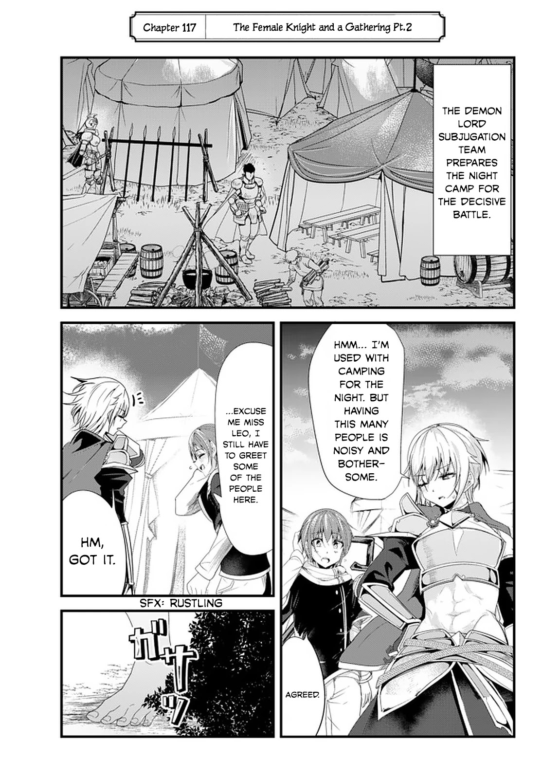 A Story About Treating a Female Knight Who Has Never Been Treated as a Woman as a Woman Chapter 117 page 1 - Chapter 117: The Female Knight and a Gathering Pt.2