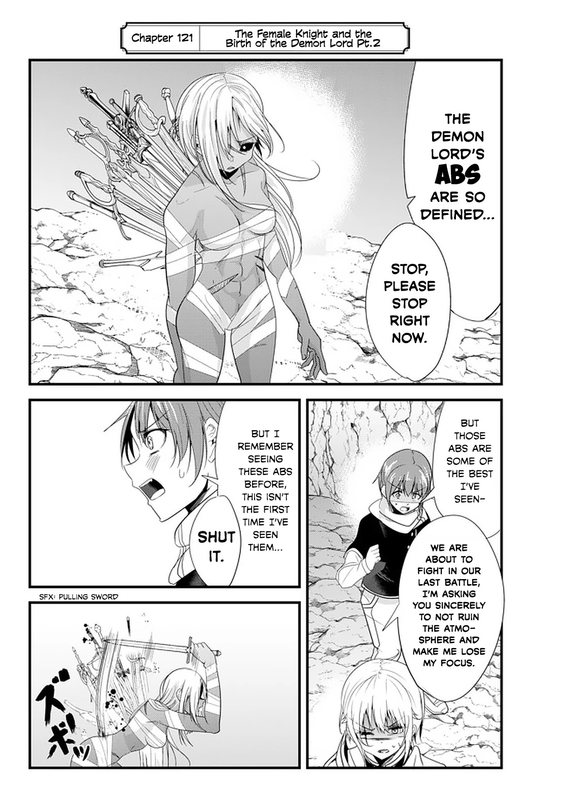 A Story About Treating a Female Knight Who Has Never Been Treated as a Woman as a Woman Chapter 121 page 4 - Chapter 121: The Female Knight and the Birth of the Demon Lord Pt.2