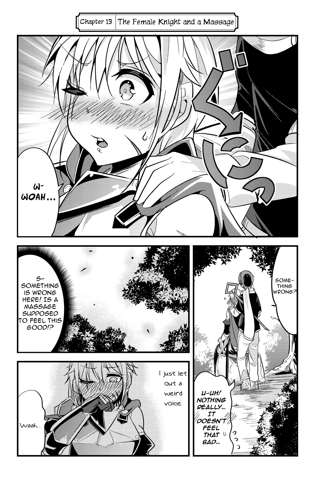 A Story About Treating a Female Knight Who Has Never Been Treated as a Woman as a Woman Chapter 13 page 2 - Chapter 13: The Female Knight and a Massage