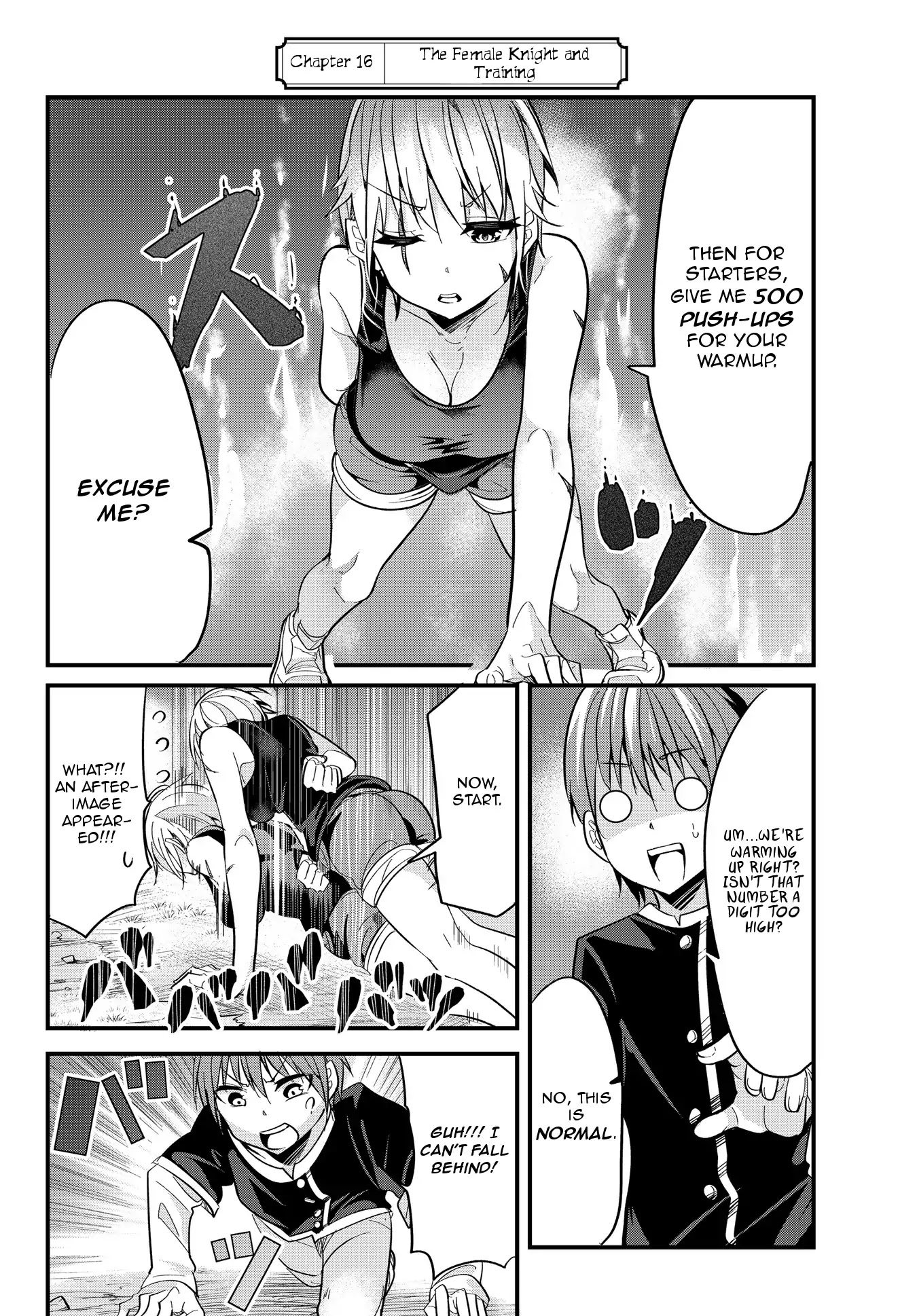 A Story About Treating a Female Knight Who Has Never Been Treated as a Woman as a Woman Chapter 16 page 2 - Chapter 16: The Female Knight and Training