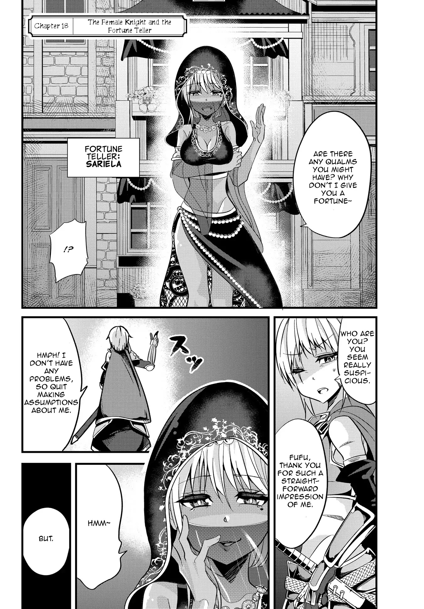 A Story About Treating a Female Knight Who Has Never Been Treated as a Woman as a Woman Chapter 18 page 2 - Chapter 18: The Female Knight and the Fortune Teller