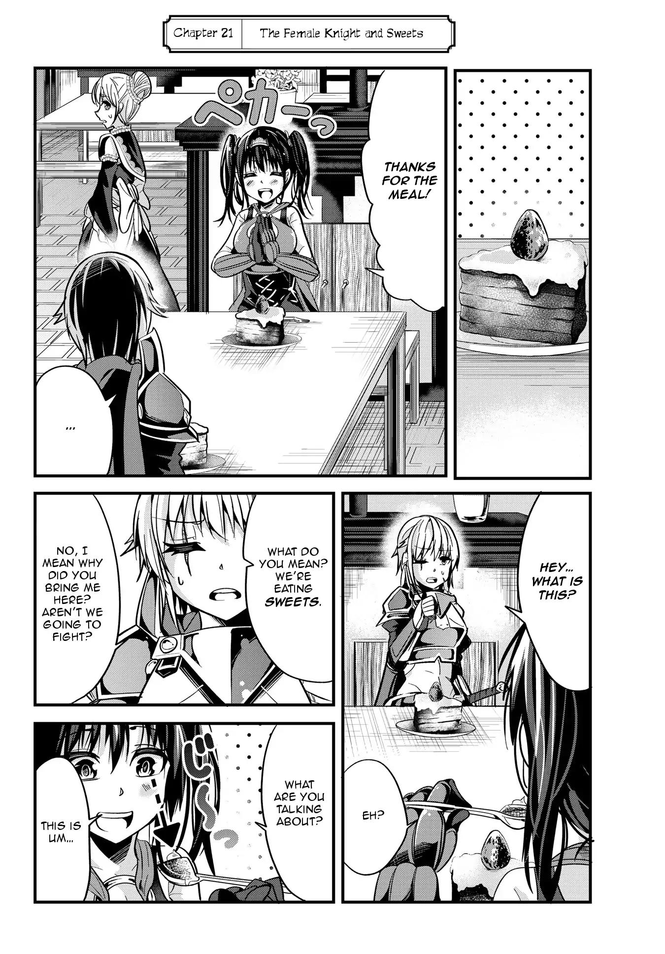 A Story About Treating a Female Knight Who Has Never Been Treated as a Woman as a Woman Chapter 21 page 2 - Chapter 21: The Female Knight and Sweets