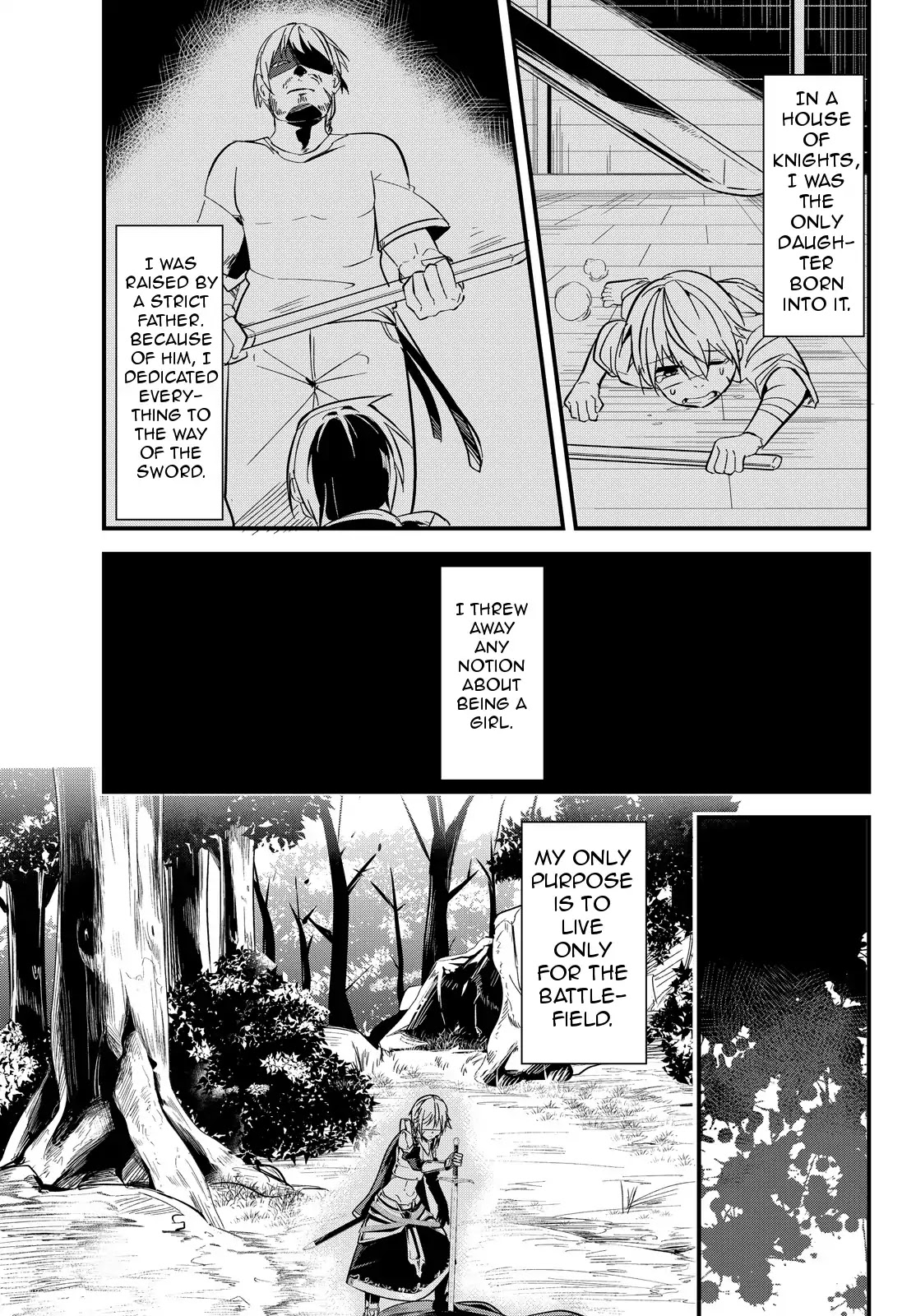A Story About Treating a Female Knight Who Has Never Been Treated as a Woman as a Woman Chapter 3 page 1 - Chapter 3: The Female Knight and Her Reply