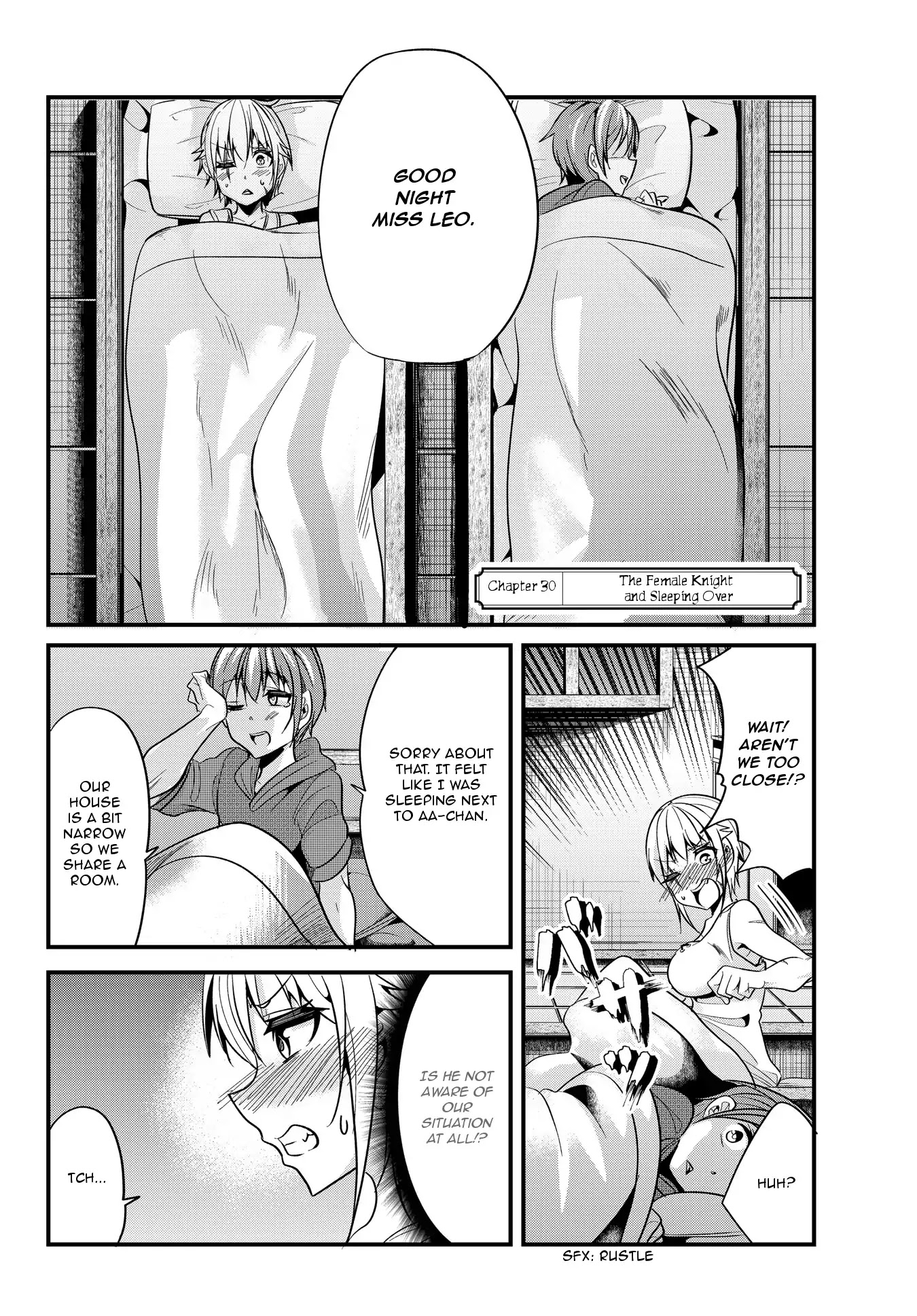 A Story About Treating a Female Knight Who Has Never Been Treated as a Woman as a Woman Chapter 30 page 2 - Chapter 30: The Female Knight and Sleeping Over