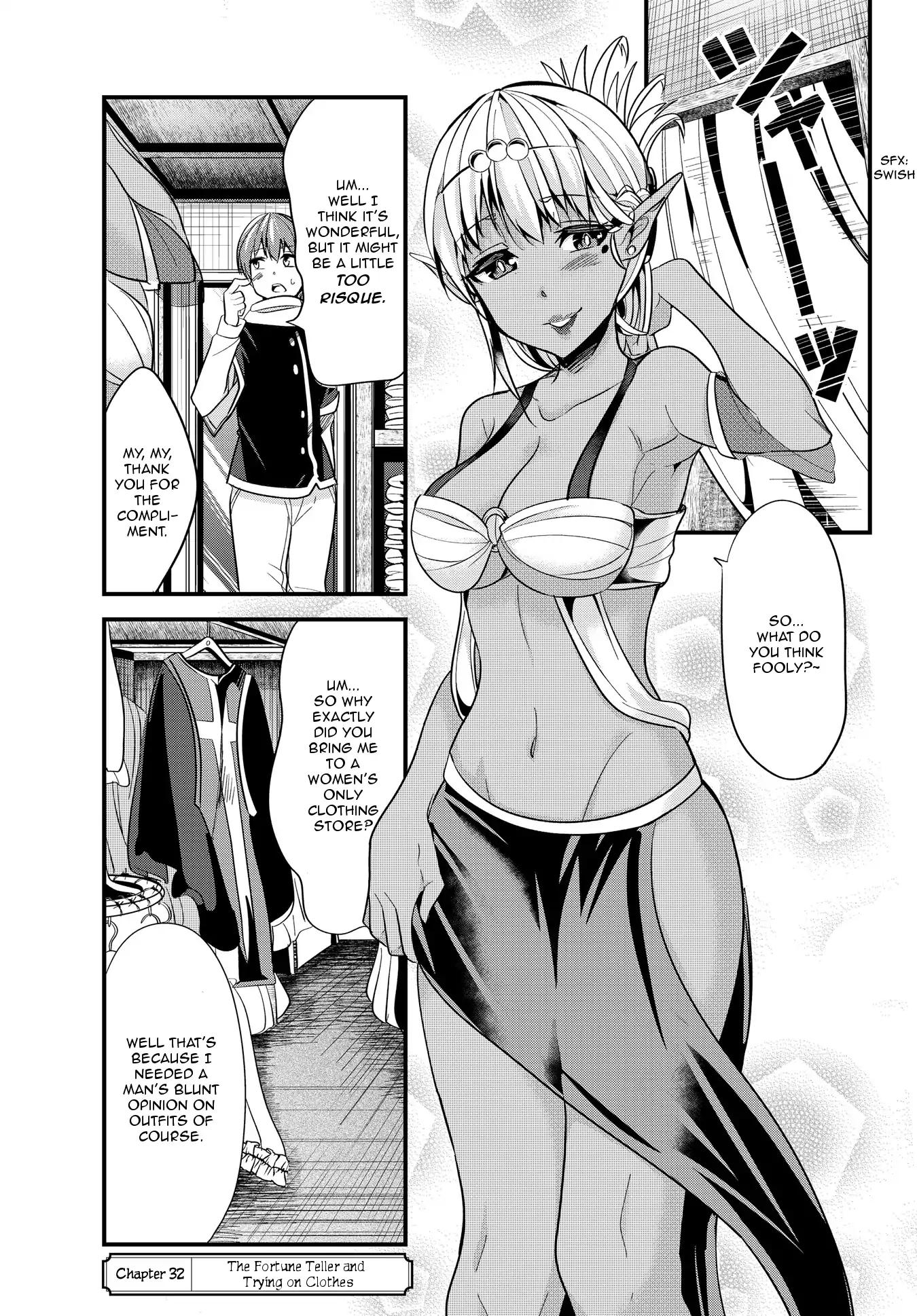 A Story About Treating a Female Knight Who Has Never Been Treated as a Woman as a Woman Chapter 32 page 1 - Chapter 32: The Fortune Teller and Trying on Clothes