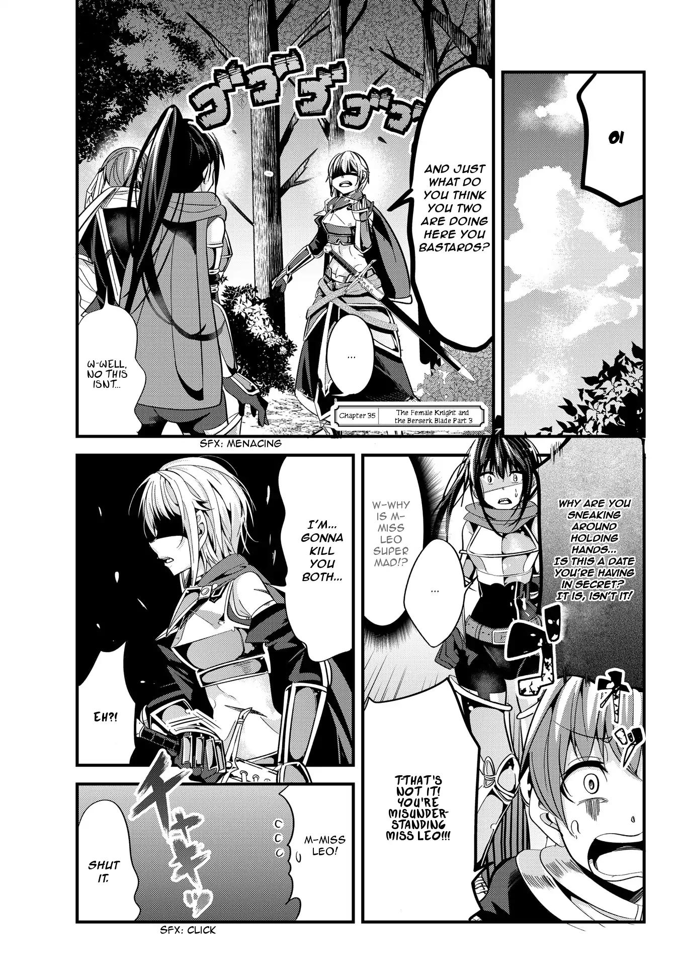 A Story About Treating a Female Knight Who Has Never Been Treated as a Woman as a Woman Chapter 35 page 1 - Chapter 35: The Female Knight and the Berserk Blade Part 3