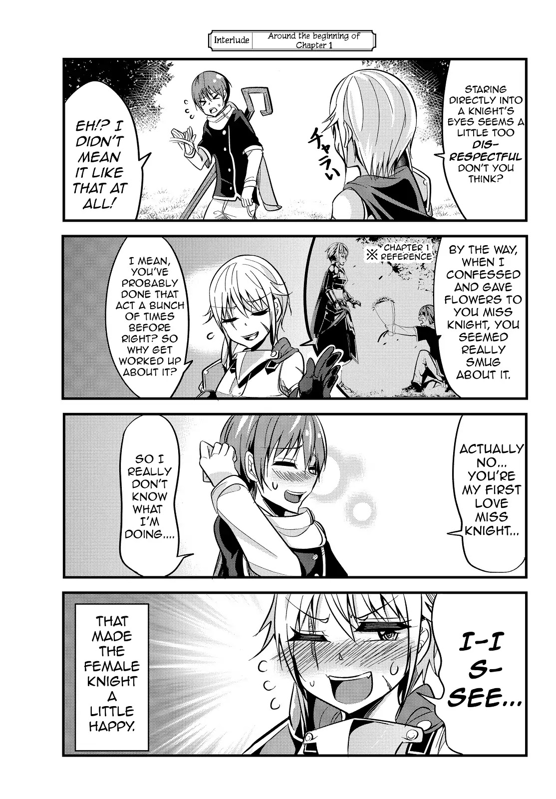 A Story About Treating a Female Knight Who Has Never Been Treated as a Woman as a Woman Chapter 4.1 page 1 - Chapter 4.1: Interlude - Why Get Worked Up About It?