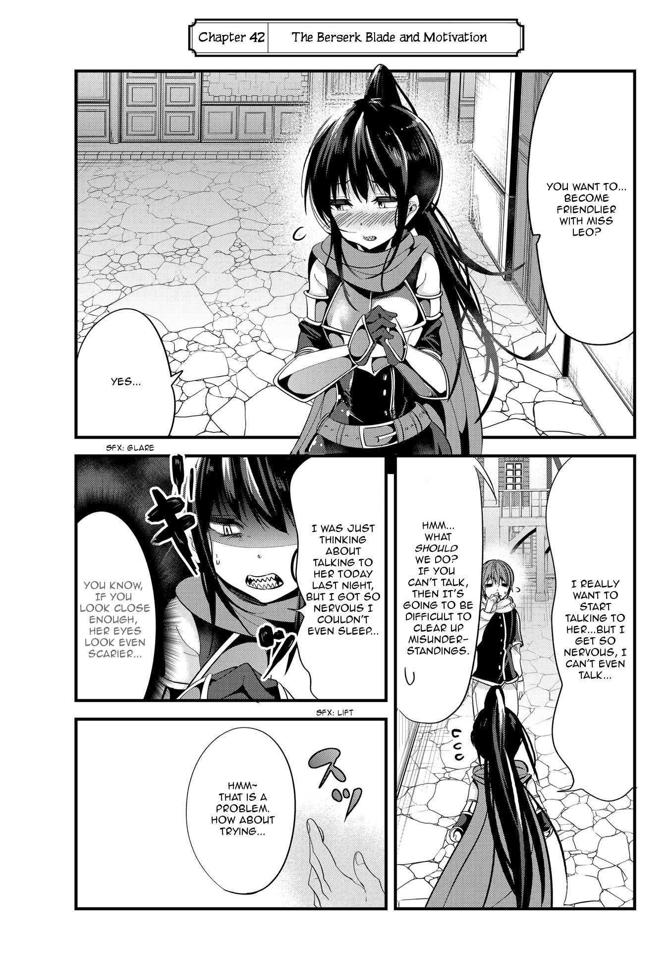 A Story About Treating a Female Knight Who Has Never Been Treated as a Woman as a Woman Chapter 42 page 1 - Chapter 42: The Berserk Blade and Motivation