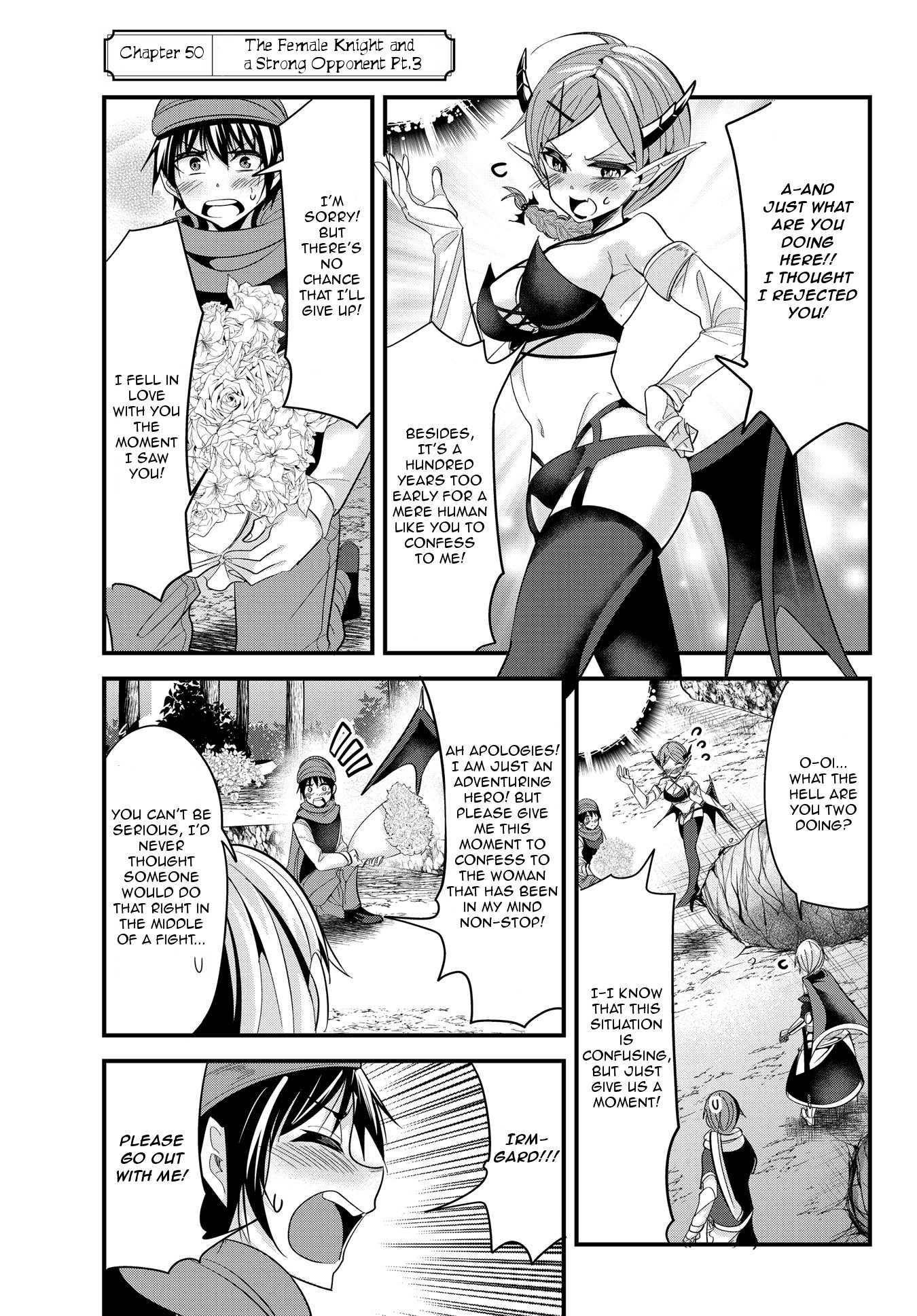 A Story About Treating a Female Knight Who Has Never Been Treated as a Woman as a Woman Chapter 50 page 1 - Chapter 50: The Female Knight and a Strong Opponent Pt. 3