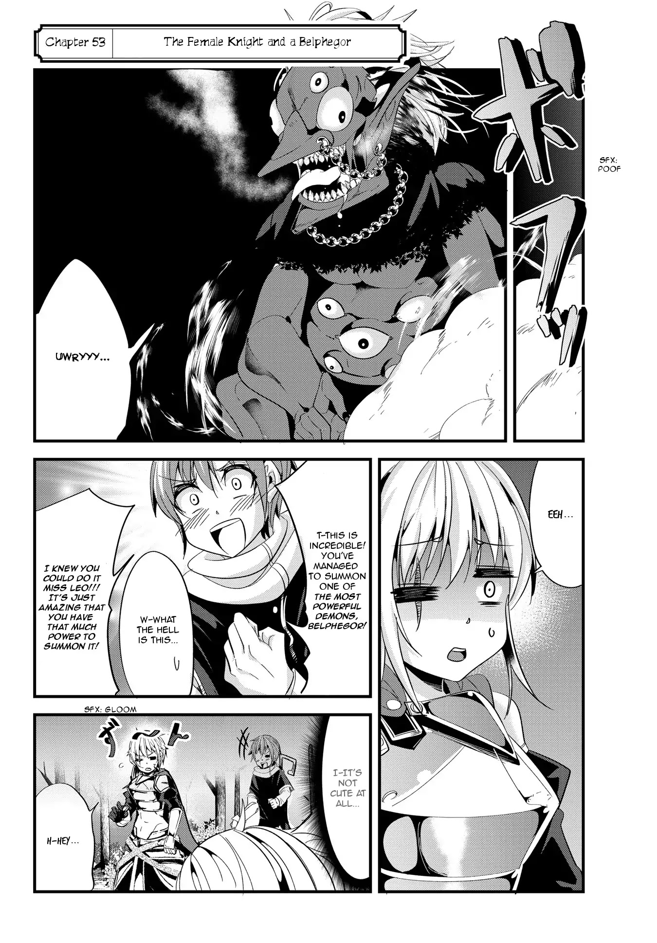 A Story About Treating a Female Knight Who Has Never Been Treated as a Woman as a Woman Chapter 53 page 2 - Chapter 53: The Female Knight and a Belphegor