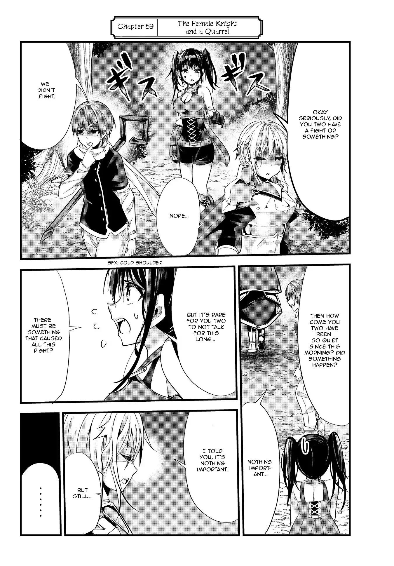 A Story About Treating a Female Knight Who Has Never Been Treated as a Woman as a Woman Chapter 59 page 2 - Chapter 59: The Female Knight and a Quarrel