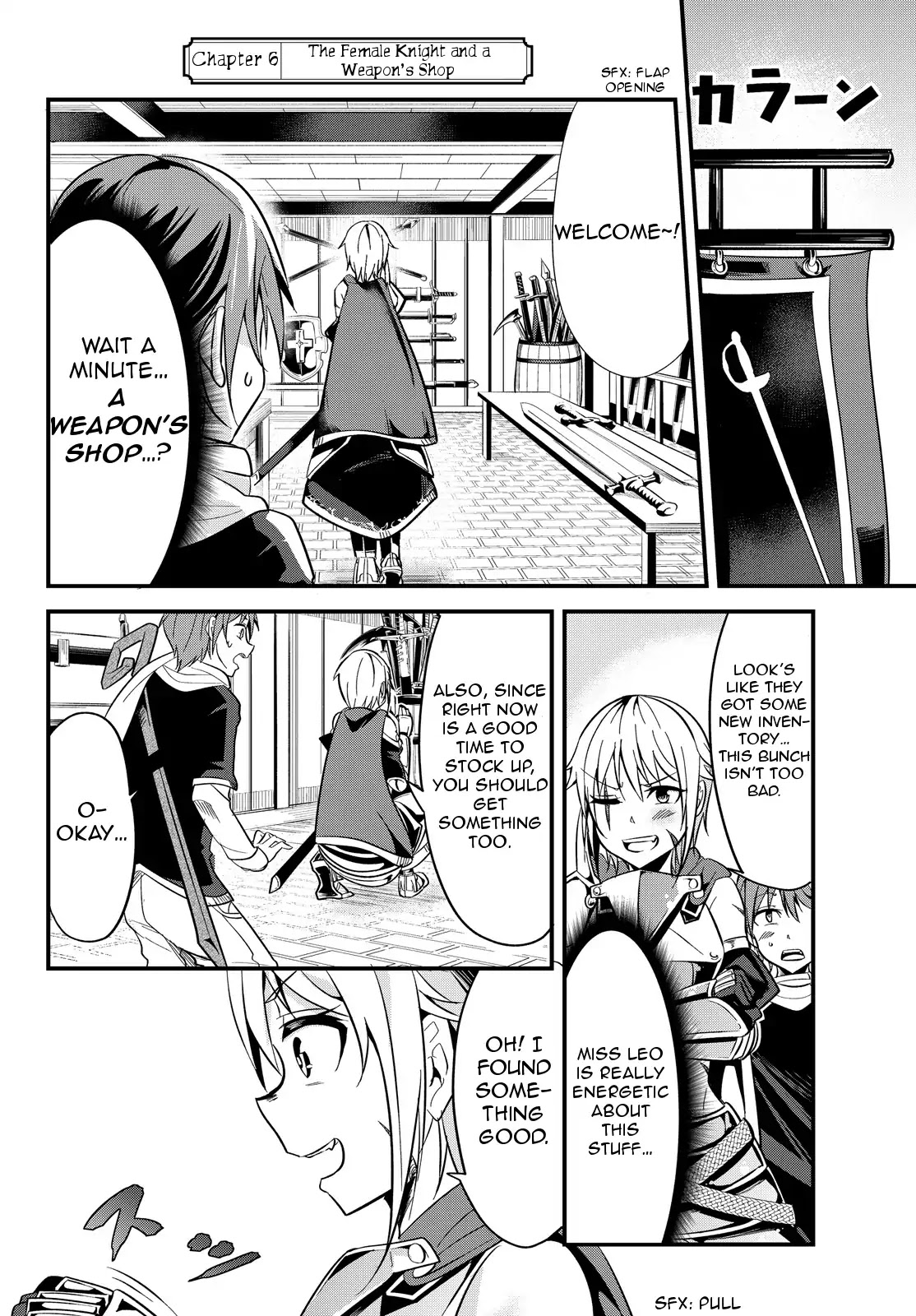 A Story About Treating a Female Knight Who Has Never Been Treated as a Woman as a Woman Chapter 6 page 2 - Chapter 6: The Female Knight and a Weapon's Shop