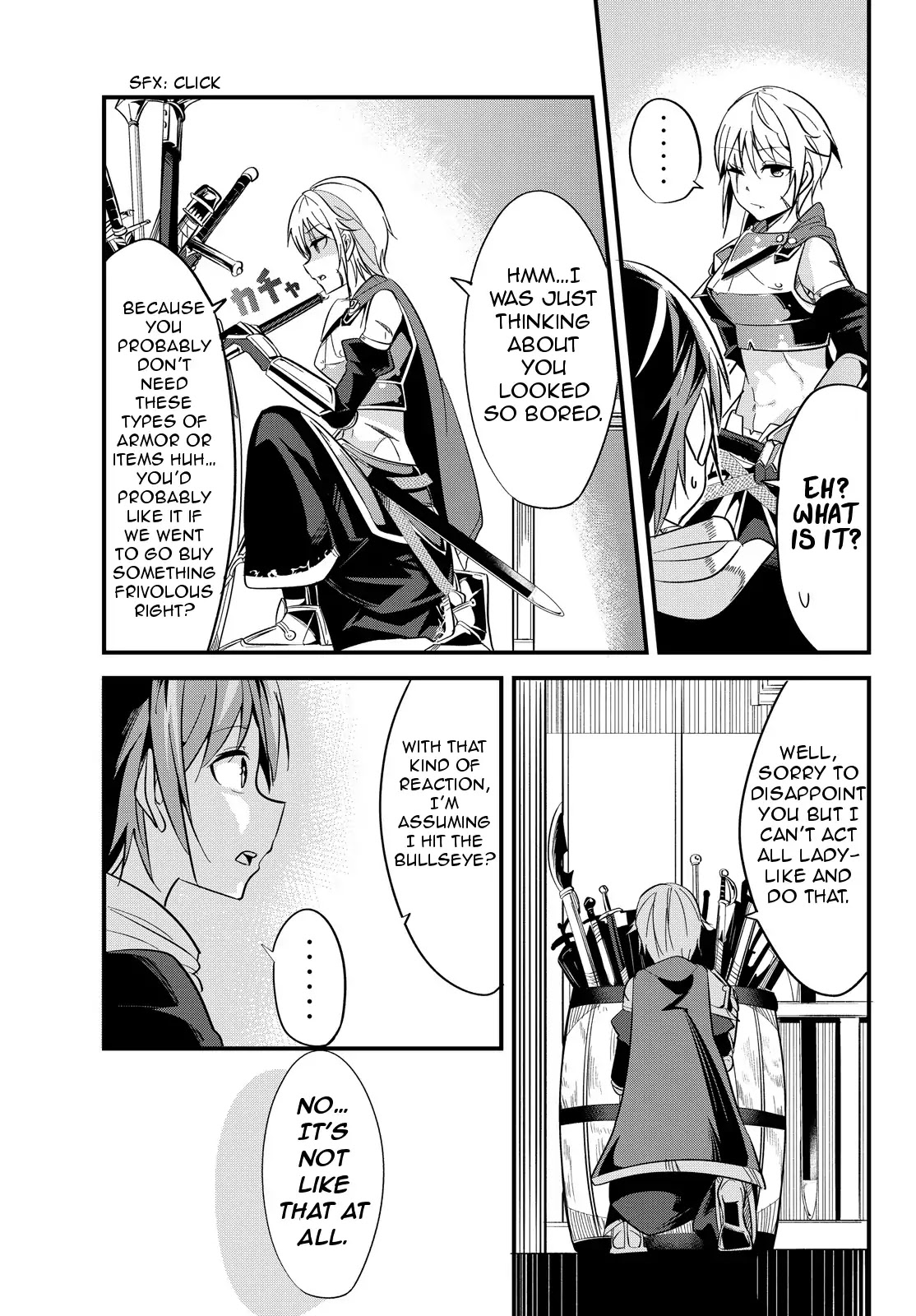 A Story About Treating a Female Knight Who Has Never Been Treated as a Woman as a Woman Chapter 6 page 5 - Chapter 6: The Female Knight and a Weapon's Shop