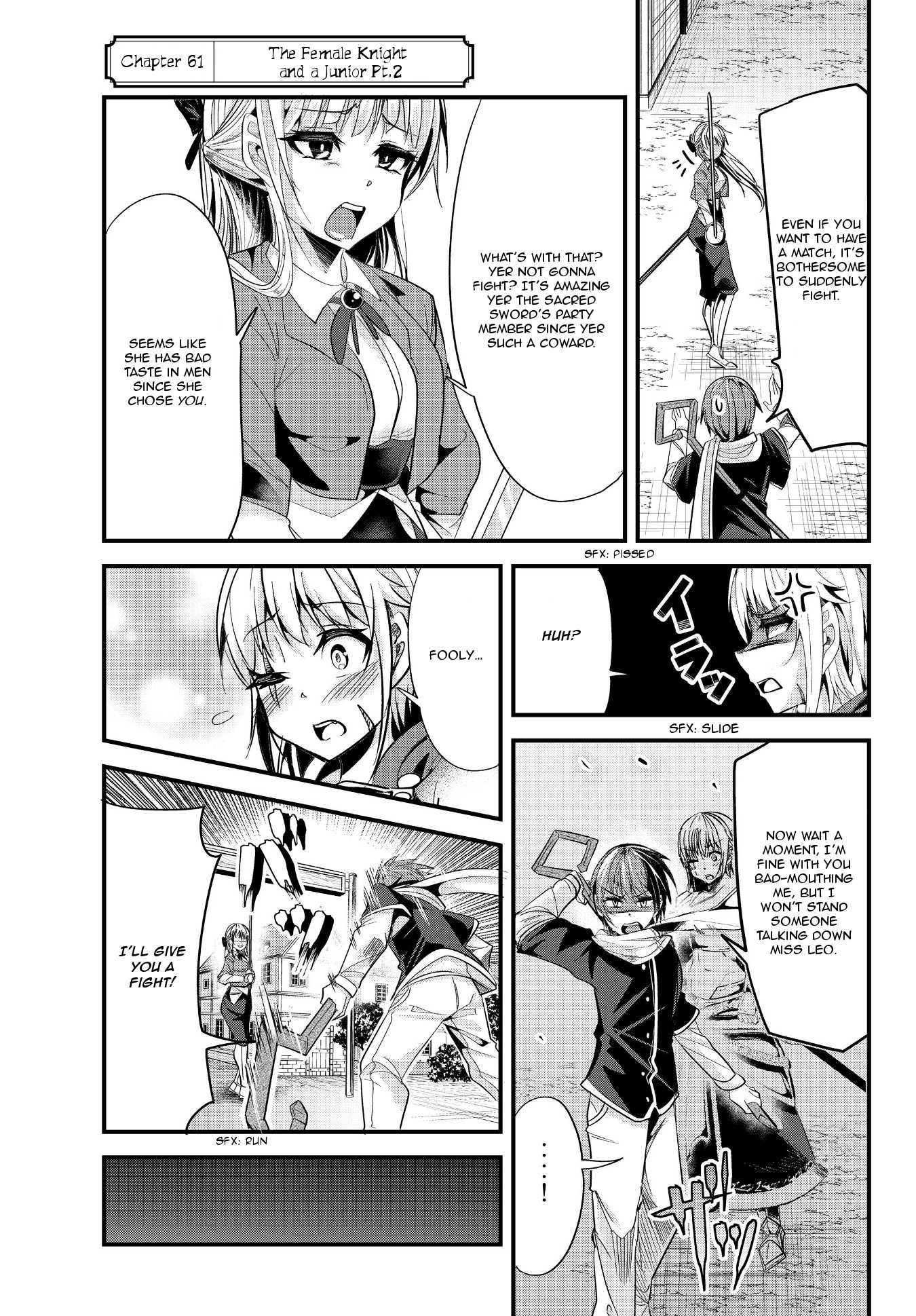 A Story About Treating a Female Knight Who Has Never Been Treated as a Woman as a Woman Chapter 61 page 1 - Chapter 61: The Female Knight and a Junior Pt.2
