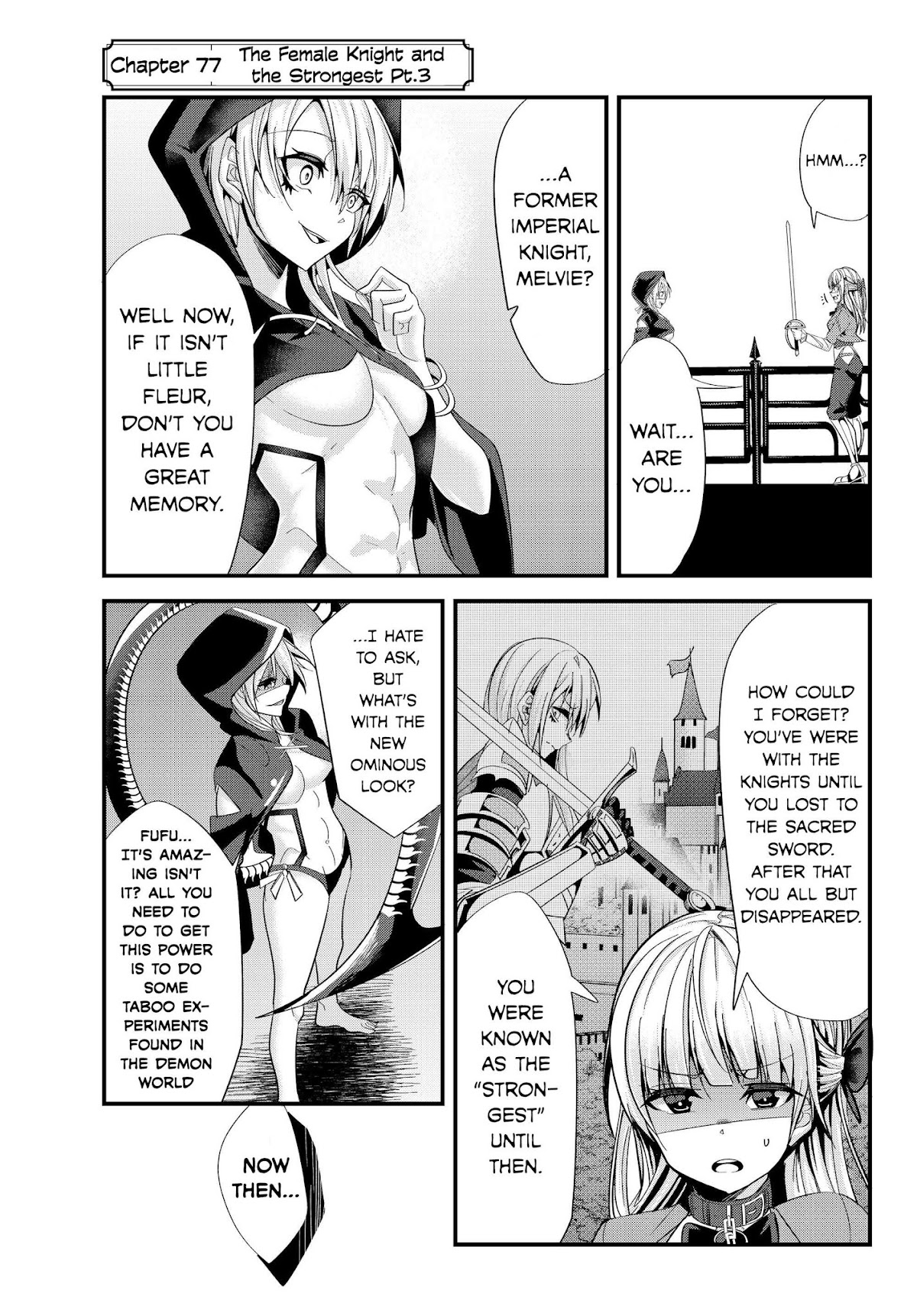 A Story About Treating a Female Knight Who Has Never Been Treated as a Woman as a Woman Chapter 77 page 1 - Chapter 77: The Female Knight and the Strongest Pt.3