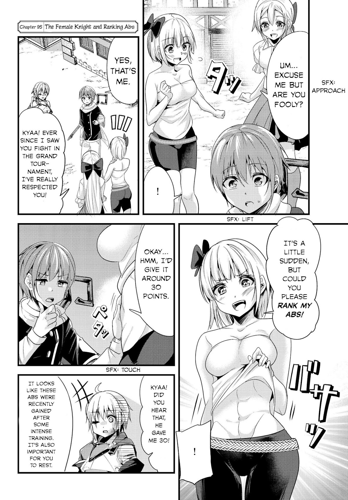A Story About Treating a Female Knight Who Has Never Been Treated as a Woman as a Woman Chapter 95 page 2 - Chapter 95: The Female Knight and Ranking Abs