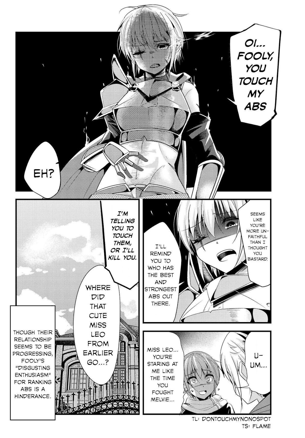 A Story About Treating a Female Knight Who Has Never Been Treated as a Woman as a Woman Chapter 95 page 4 - Chapter 95: The Female Knight and Ranking Abs