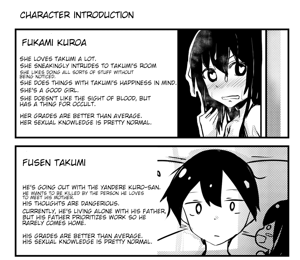 A Story About Wanting to Commit Suicide, but It's Scary so I Find a Yandere Girl to Kill Me, but After 100 days, I Somehow Got ○○ Chapter 1 page 2 - Chapter 1: Day 1