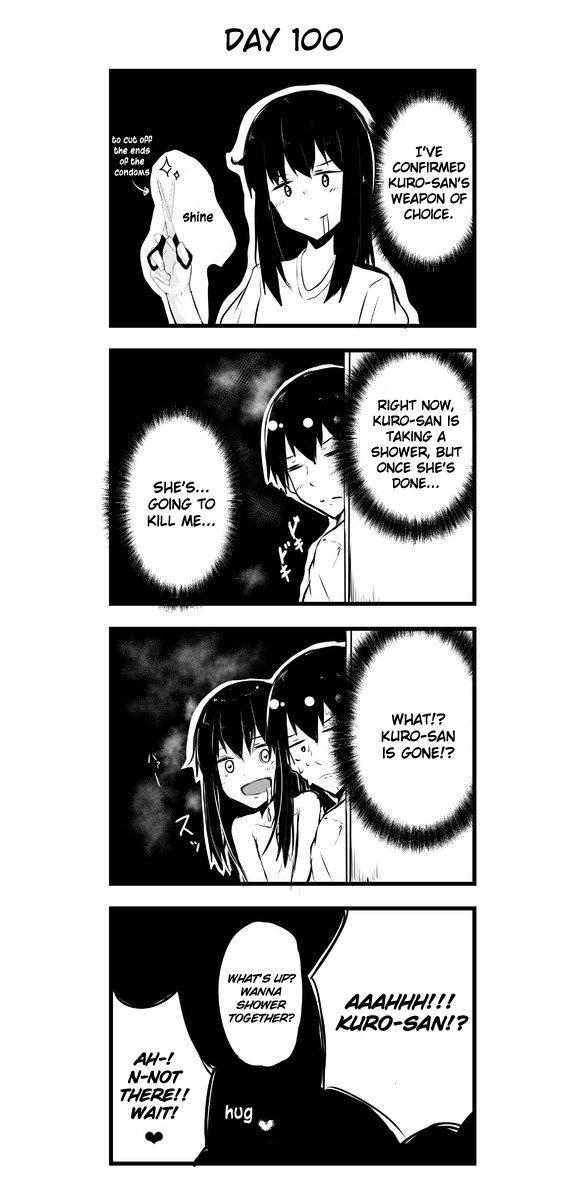 A Story About Wanting to Commit Suicide, but It's Scary so I Find a Yandere Girl to Kill Me, but After 100 days, I Somehow Got ○○ Chapter 100 page 1 - Chapter 100: Day 100 [END]