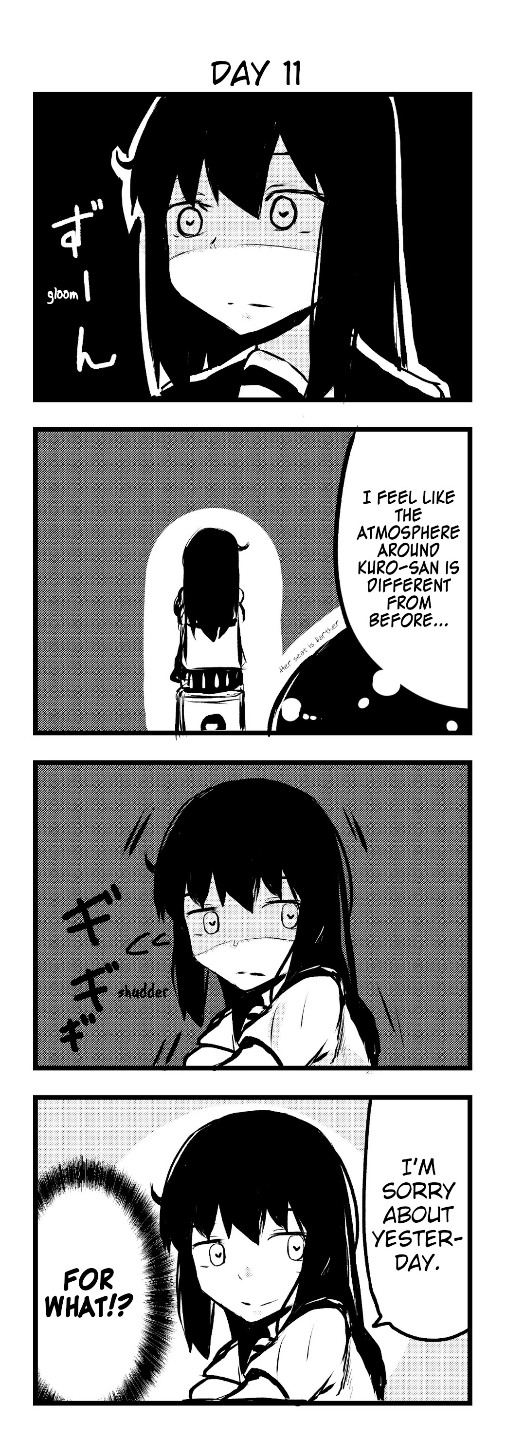 A Story About Wanting to Commit Suicide, but It's Scary so I Find a Yandere Girl to Kill Me, but After 100 days, I Somehow Got ○○ Chapter 11 page 1 - Chapter 11: Day 11