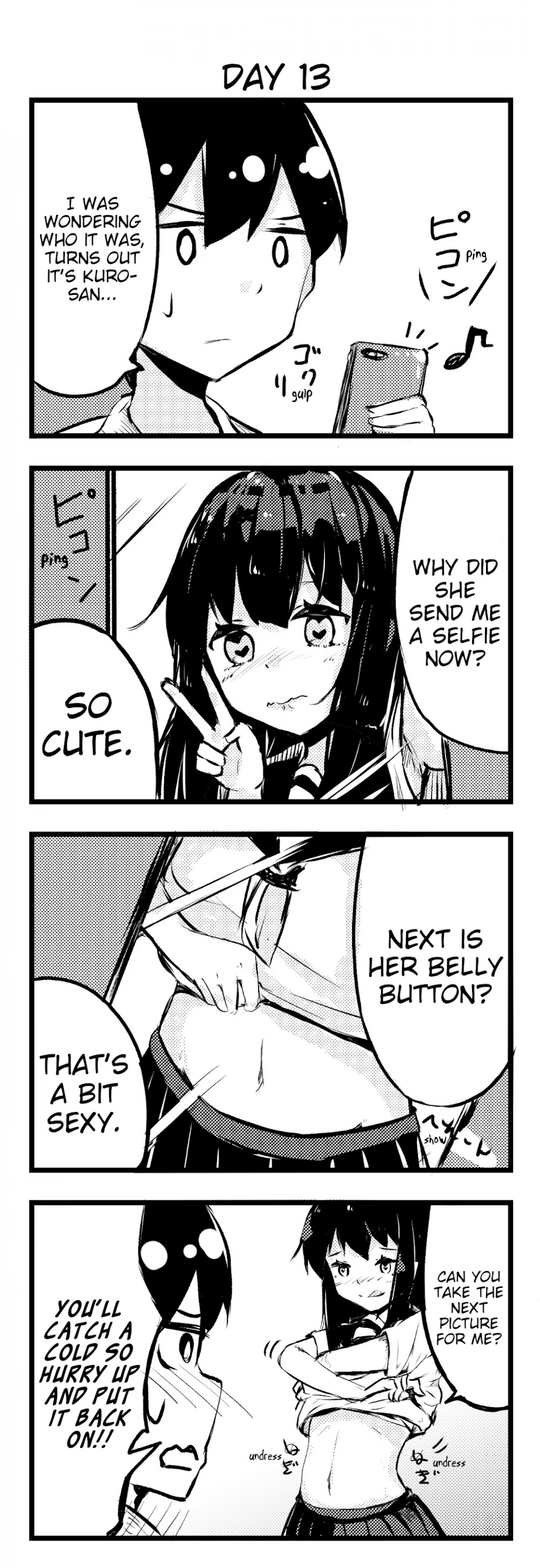 A Story About Wanting to Commit Suicide, but It's Scary so I Find a Yandere Girl to Kill Me, but After 100 days, I Somehow Got ○○ Chapter 13 page 1 - Chapter 13: Day 13