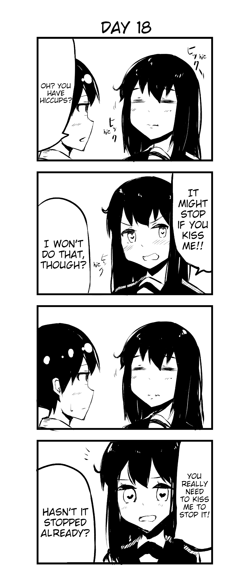 A Story About Wanting to Commit Suicide, but It's Scary so I Find a Yandere Girl to Kill Me, but After 100 days, I Somehow Got ○○ Chapter 18 page 1 - Chapter 18: Day 18