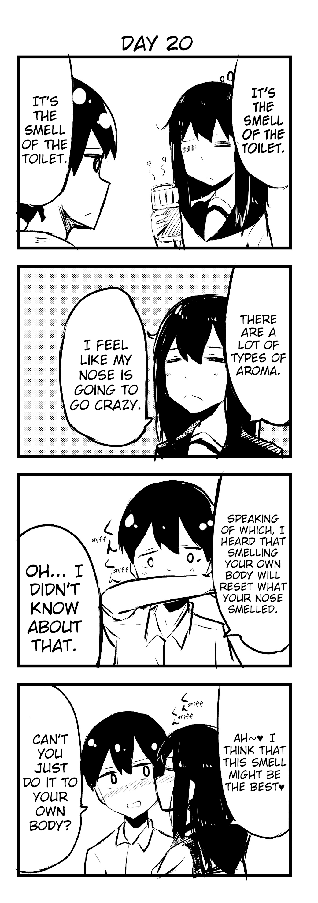 A Story About Wanting to Commit Suicide, but It's Scary so I Find a Yandere Girl to Kill Me, but After 100 days, I Somehow Got ○○ Chapter 20 page 1 - Chapter 20: Day 20