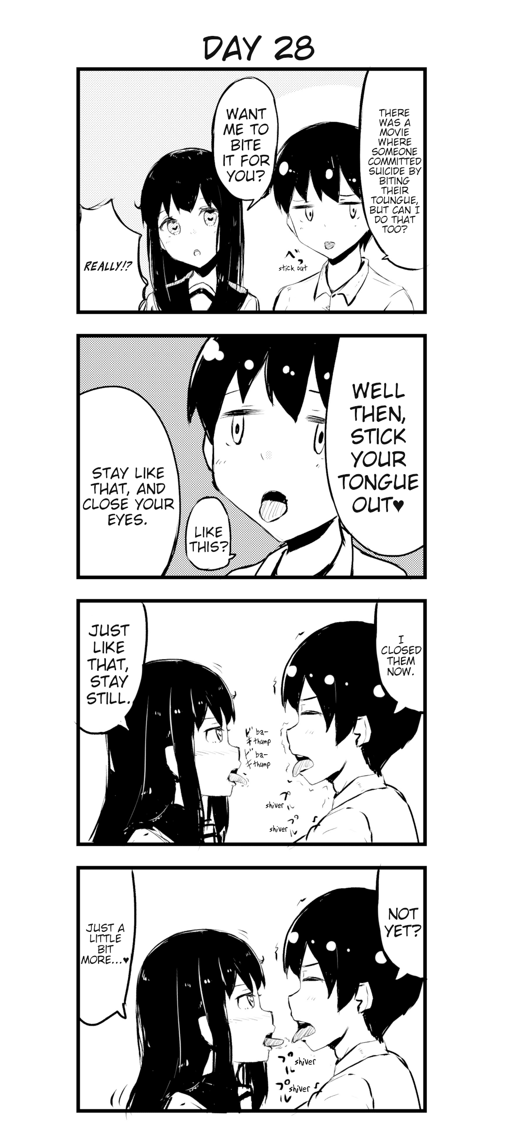 A Story About Wanting to Commit Suicide, but It's Scary so I Find a Yandere Girl to Kill Me, but After 100 days, I Somehow Got ○○ Chapter 28 page 1 - Chapter 28: Day 28