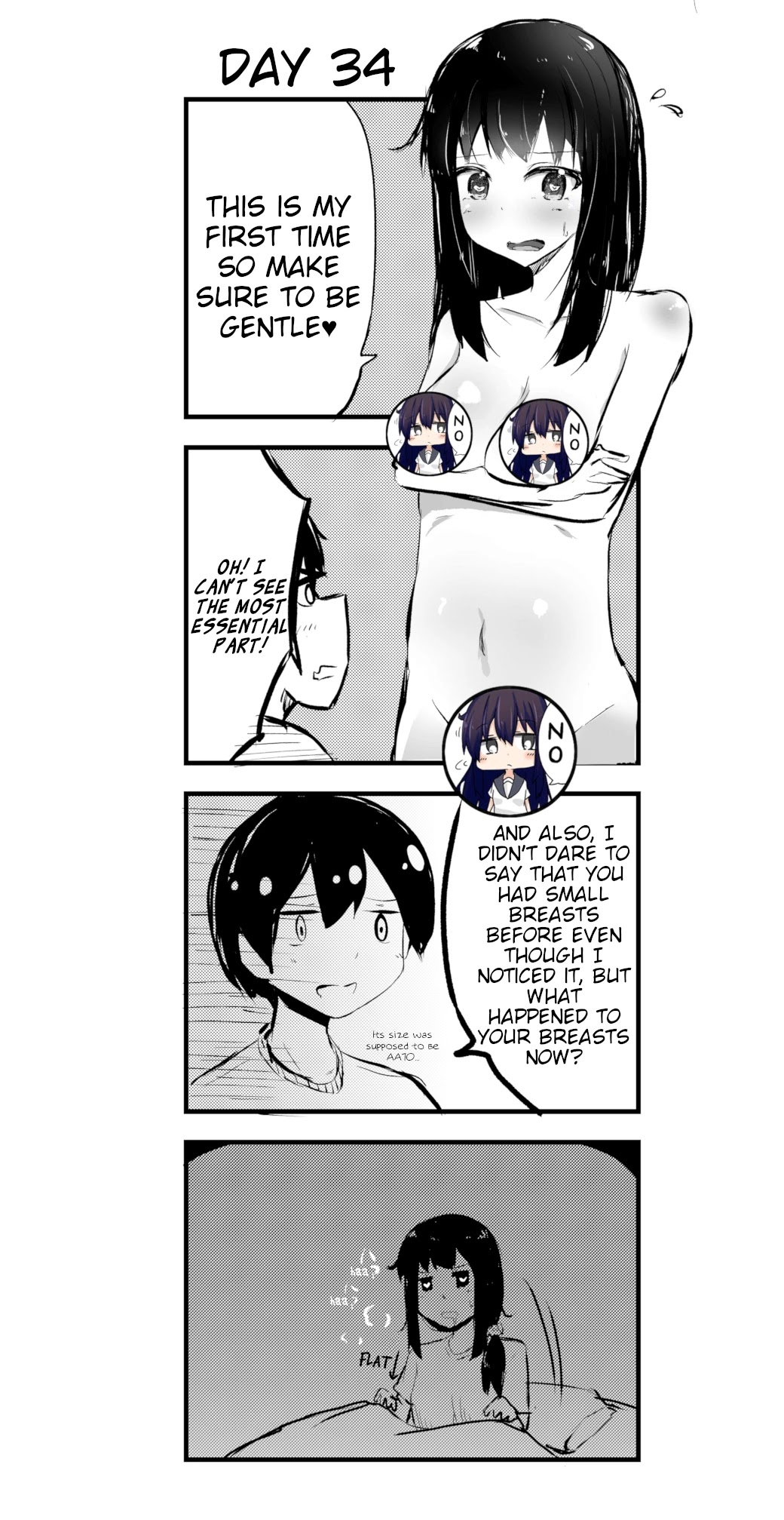 A Story About Wanting to Commit Suicide, but It's Scary so I Find a Yandere Girl to Kill Me, but After 100 days, I Somehow Got ○○ Chapter 34 page 1 - Chapter 34: Day 34