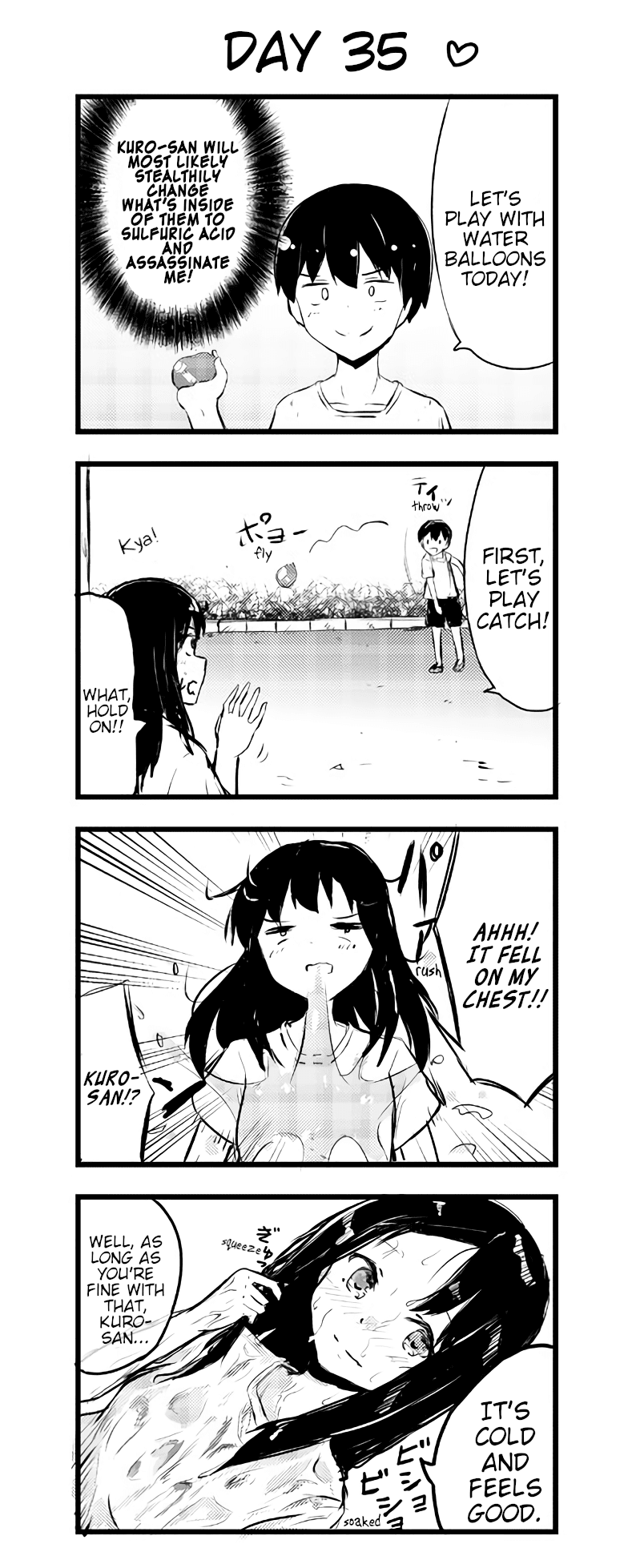 A Story About Wanting to Commit Suicide, but It's Scary so I Find a Yandere Girl to Kill Me, but After 100 days, I Somehow Got ○○ Chapter 35 page 1 - Chapter 35: Day 35