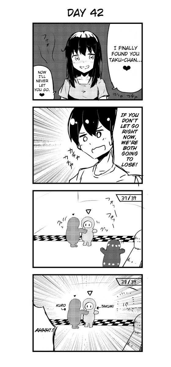 A Story About Wanting to Commit Suicide, but It's Scary so I Find a Yandere Girl to Kill Me, but After 100 days, I Somehow Got ○○ Chapter 42 page 1 - Chapter 42: Day 42