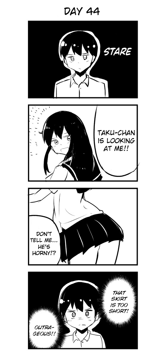 A Story About Wanting to Commit Suicide, but It's Scary so I Find a Yandere Girl to Kill Me, but After 100 days, I Somehow Got ○○ Chapter 44 page 1 - Chapter 44: Day 44