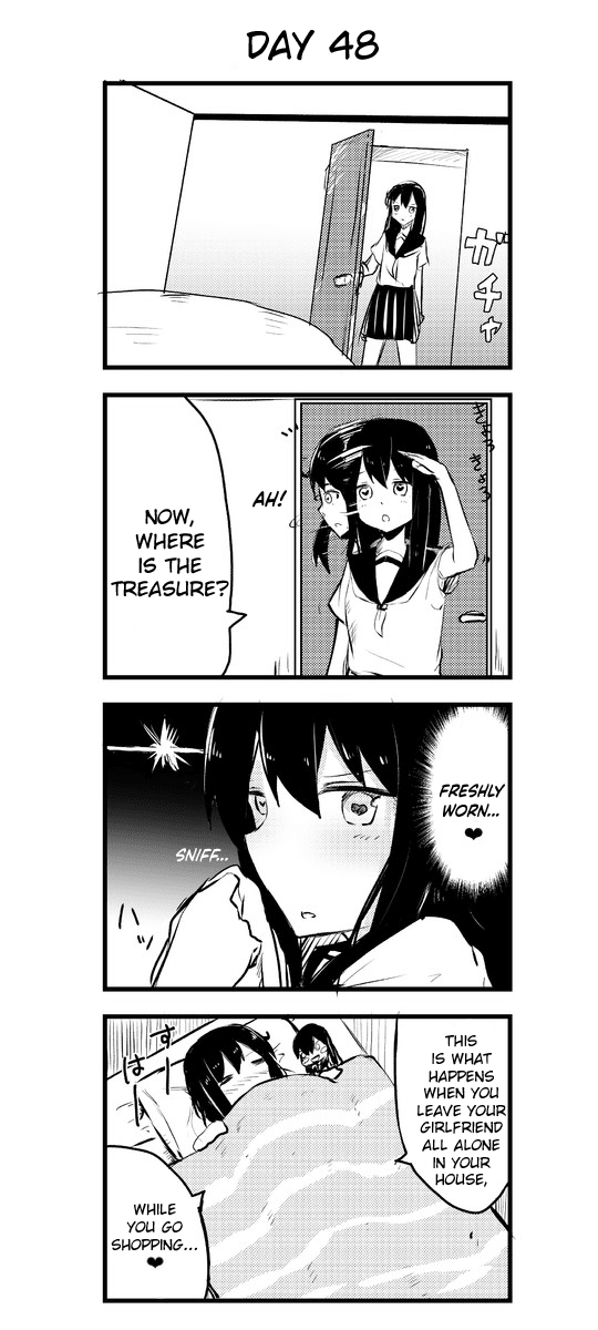 A Story About Wanting to Commit Suicide, but It's Scary so I Find a Yandere Girl to Kill Me, but After 100 days, I Somehow Got ○○ Chapter 48 page 1 - Chapter 48: Day 48