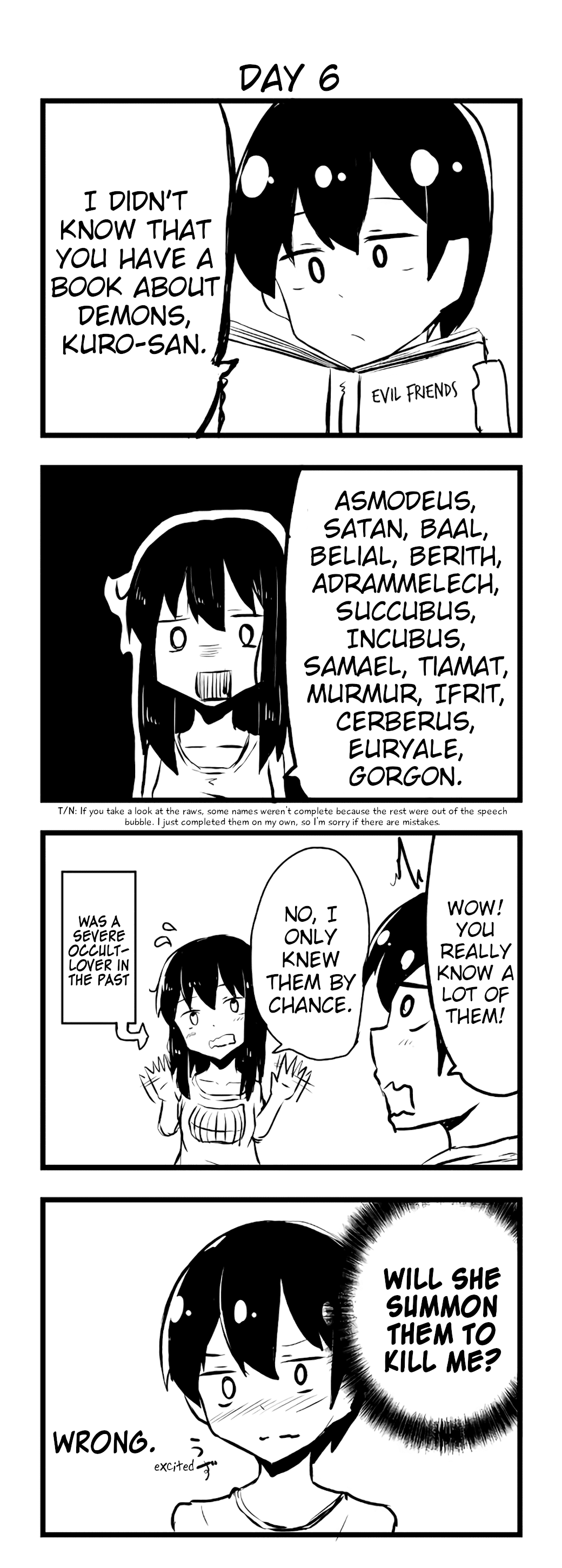 A Story About Wanting to Commit Suicide, but It's Scary so I Find a Yandere Girl to Kill Me, but After 100 days, I Somehow Got ○○ Chapter 6 page 1 - Chapter 6: Day 6