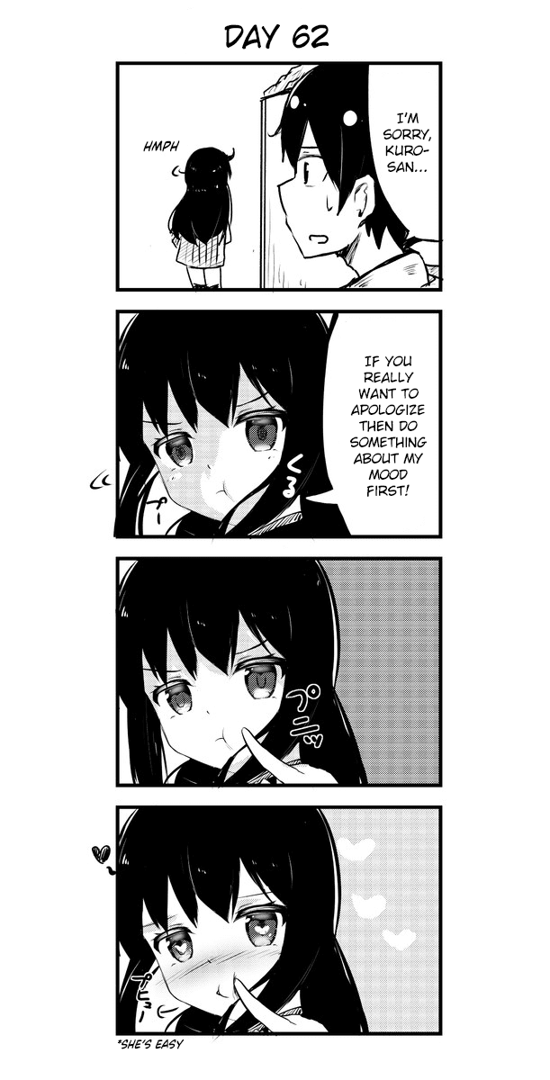 A Story About Wanting to Commit Suicide, but It's Scary so I Find a Yandere Girl to Kill Me, but After 100 days, I Somehow Got ○○ Chapter 62 page 1 - Chapter 62: Day 62