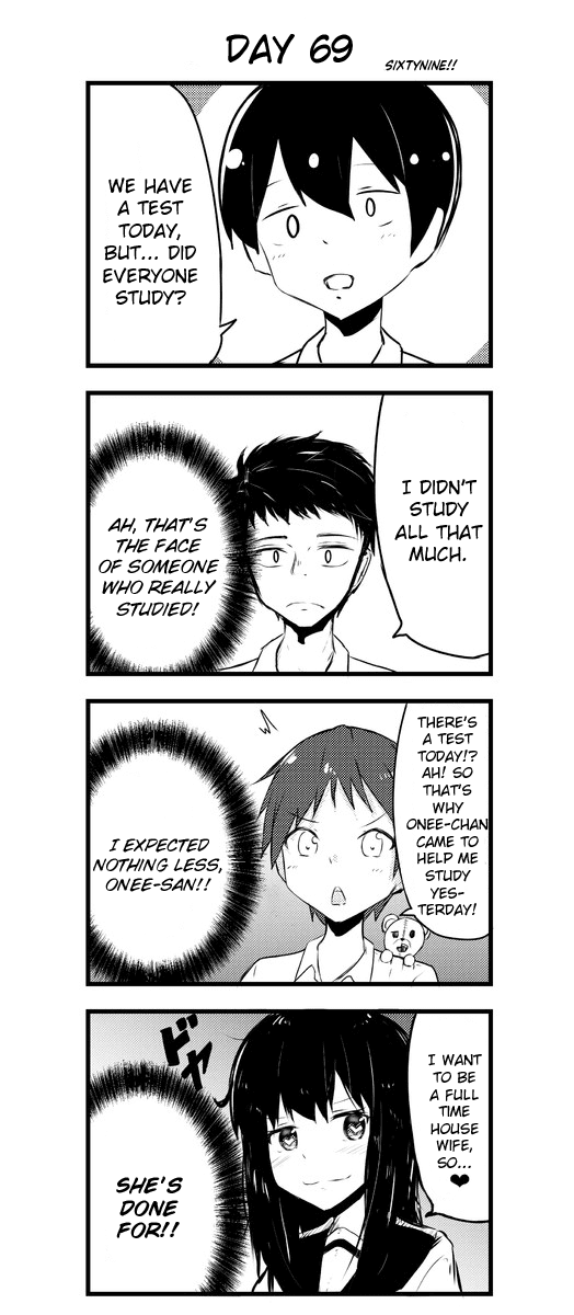 A Story About Wanting to Commit Suicide, but It's Scary so I Find a Yandere Girl to Kill Me, but After 100 days, I Somehow Got ○○ Chapter 69 page 1 - Chapter 69: Day sixtynine
