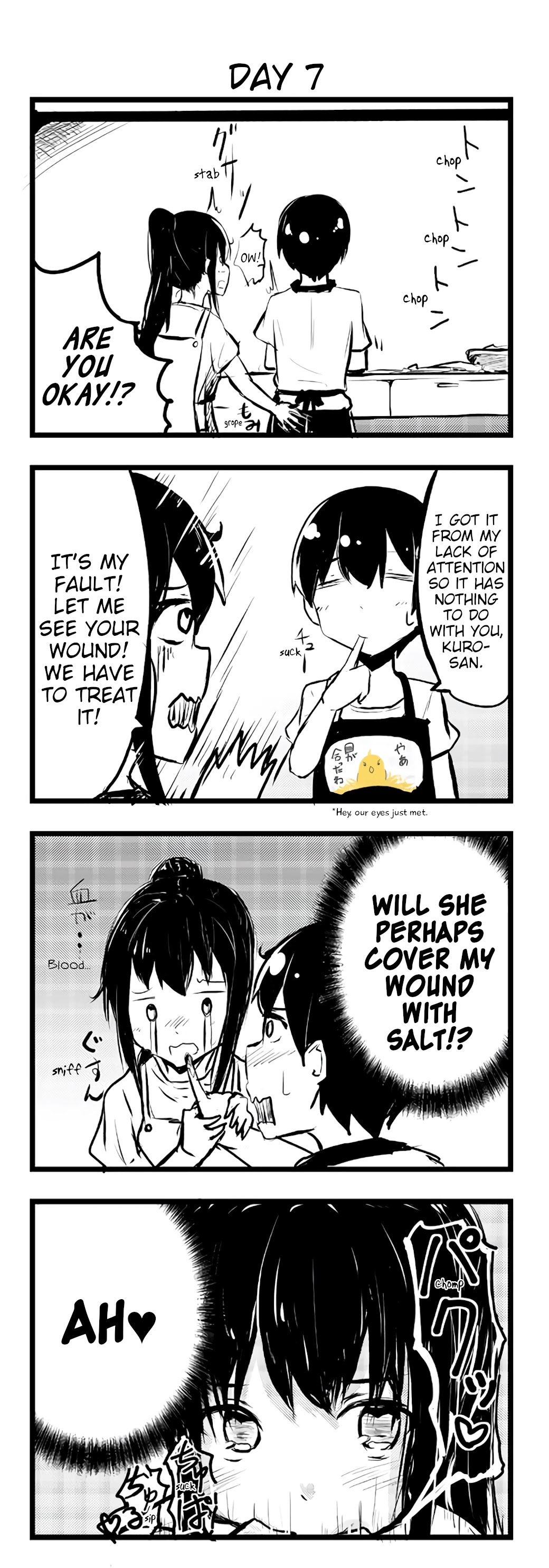 A Story About Wanting to Commit Suicide, but It's Scary so I Find a Yandere Girl to Kill Me, but After 100 days, I Somehow Got ○○ Chapter 7 page 1 - Chapter 7: Day 7