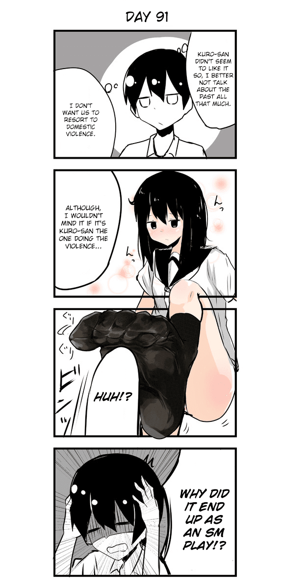 A Story About Wanting to Commit Suicide, but It's Scary so I Find a Yandere Girl to Kill Me, but After 100 days, I Somehow Got ○○ Chapter 91 page 1 - Chapter 91: Day 91