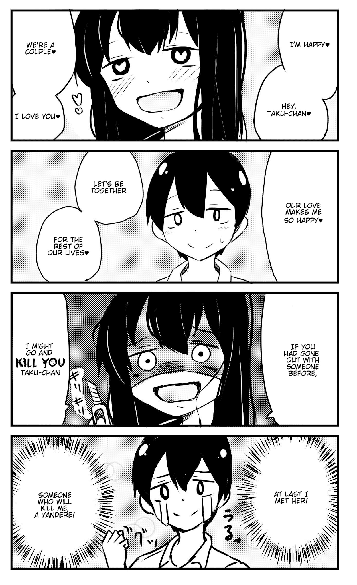 A Story About Wanting To Commit Suicide, But It's Scary So I Find A Yandere Girl To Kill Me, But It Doesn't Work Chapter 1 page 1 - Chapter 1