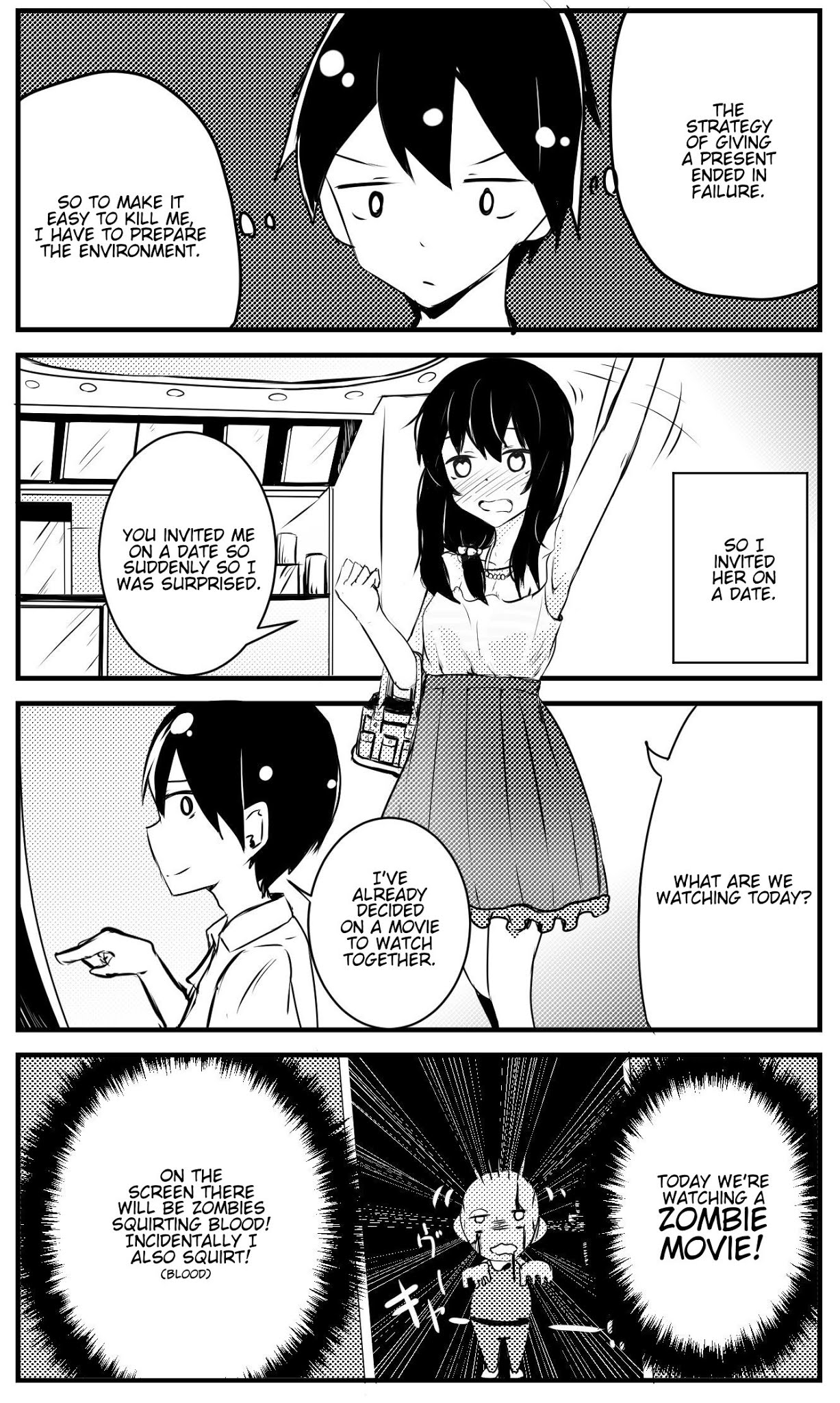 A Story About Wanting To Commit Suicide, But It's Scary So I Find A Yandere Girl To Kill Me, But It Doesn't Work Chapter 12 page 1 - Chapter 12