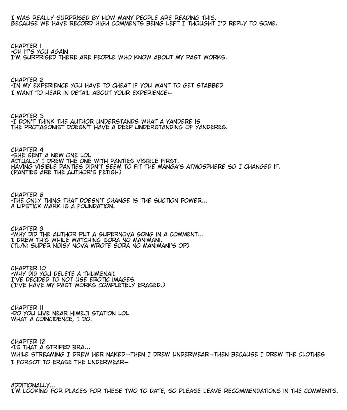 A Story About Wanting To Commit Suicide, But It's Scary So I Find A Yandere Girl To Kill Me, But It Doesn't Work Chapter 14 page 2 - Chapter 14