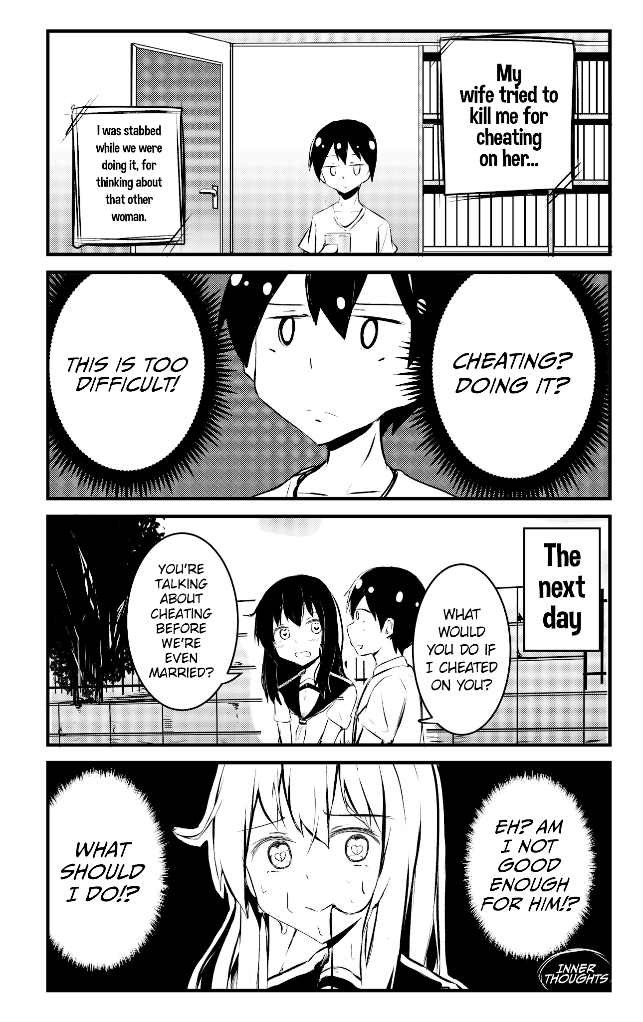 A Story About Wanting To Commit Suicide, But It's Scary So I Find A Yandere Girl To Kill Me, But It Doesn't Work Chapter 57 page 1 - Chapter 57