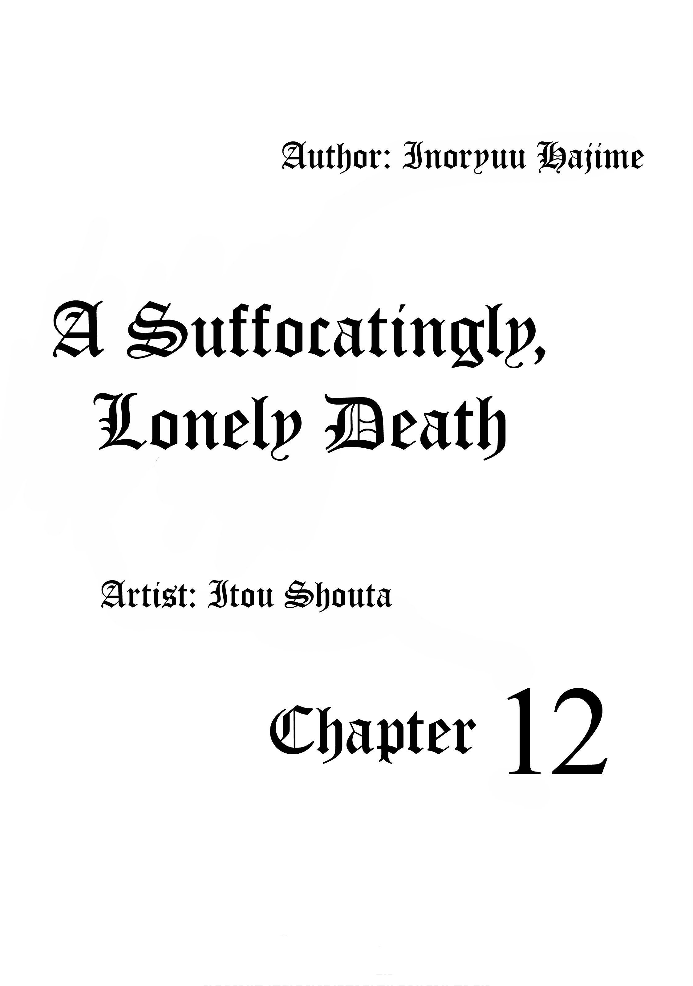 A Suffocatingly Lonely Death Chapter 12 page 2 - Chapter 12