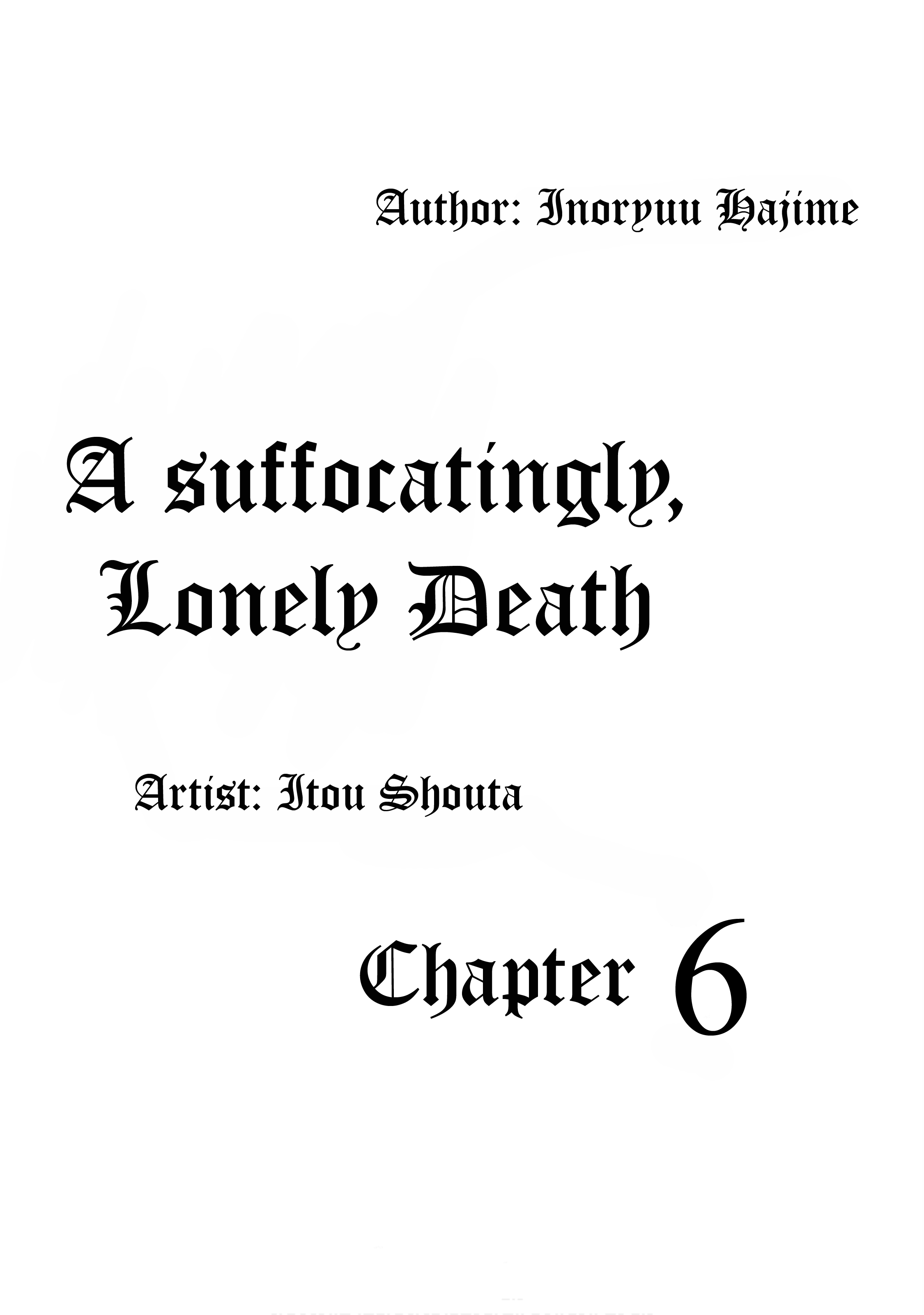 A Suffocatingly Lonely Death Chapter 6 page 2 - Chapter 6